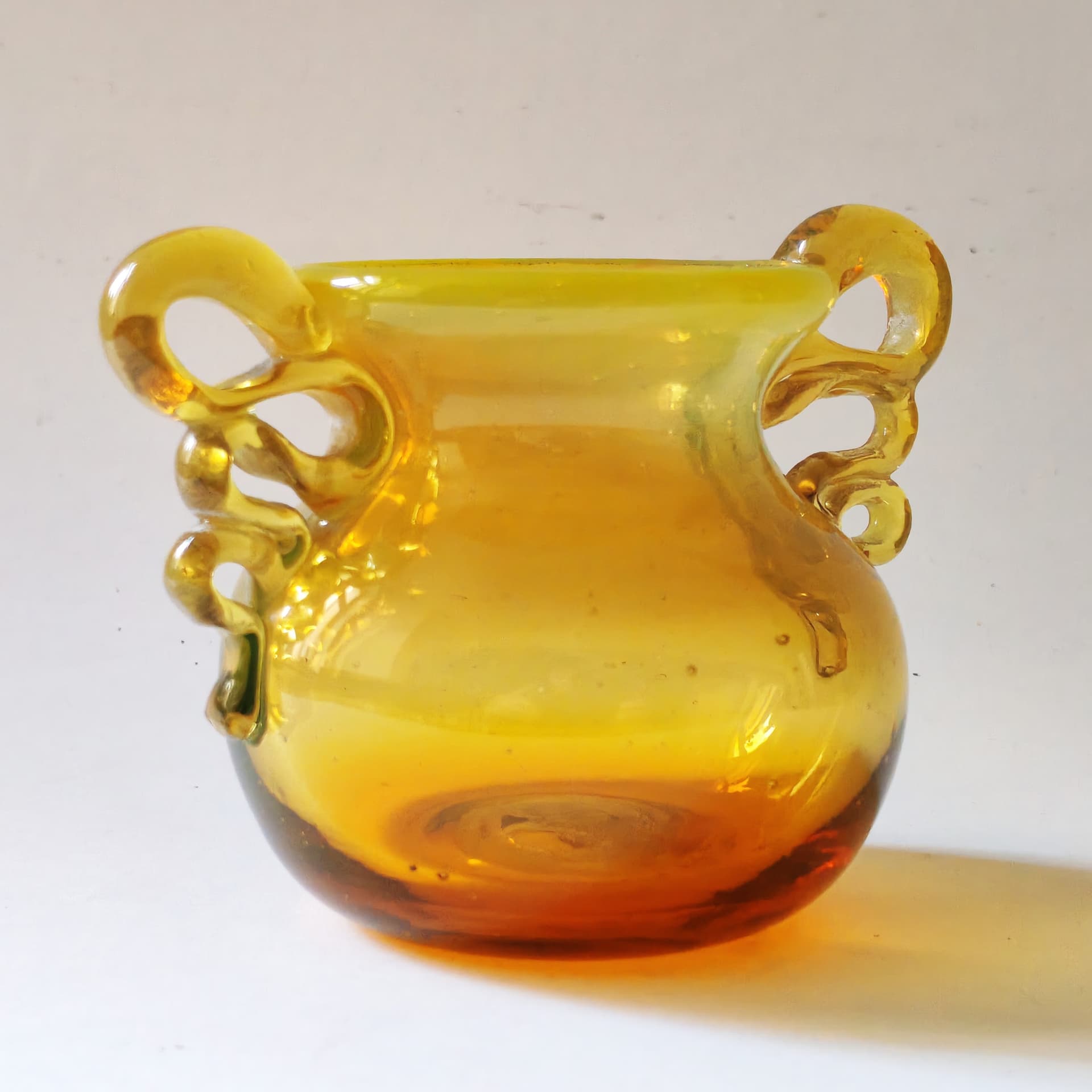 Wazon, multikolor, szkło, proj. M. Jakubas, Polska, lata 70. - 99398