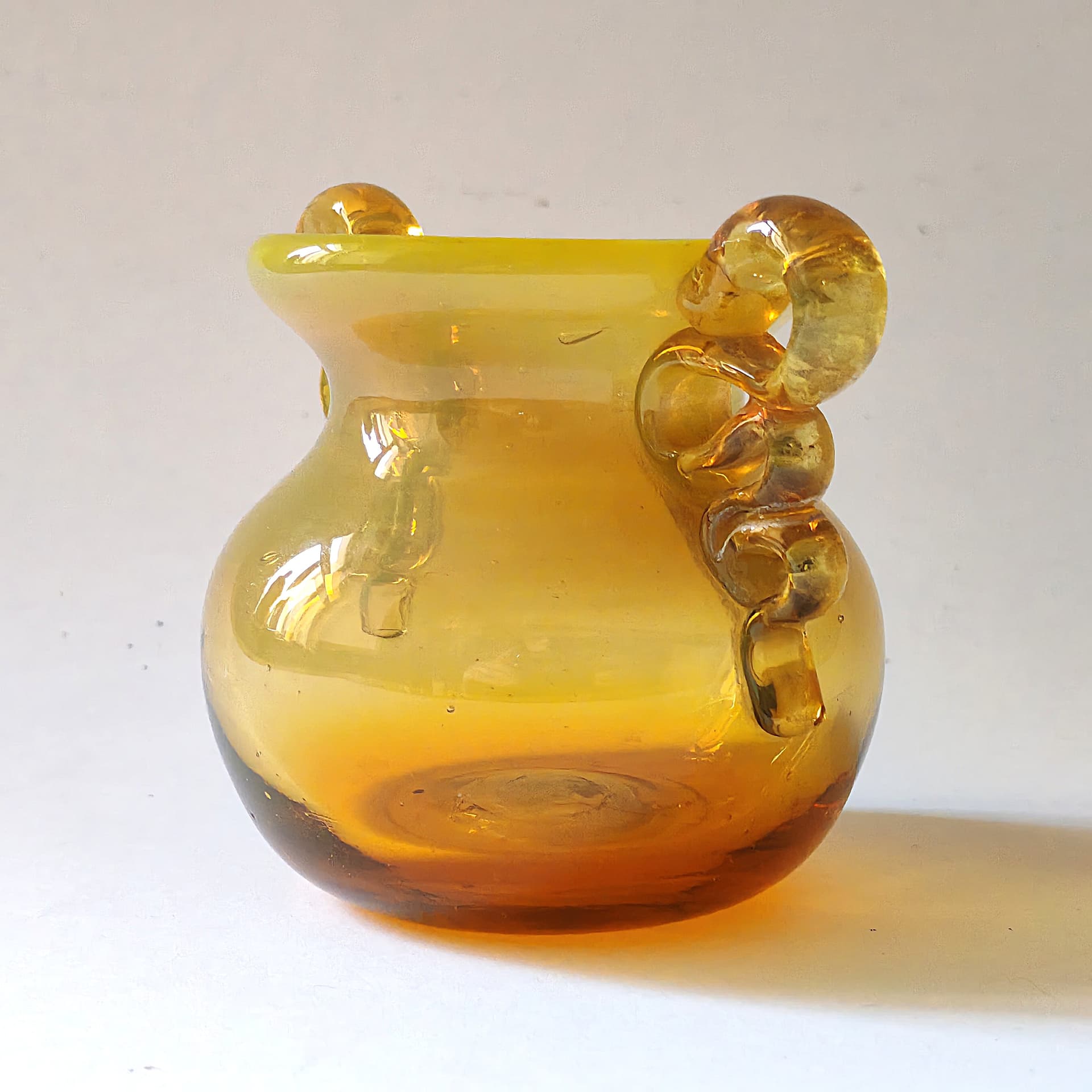 Wazon, multikolor, szkło, proj. M. Jakubas, Polska, lata 70. - 99400