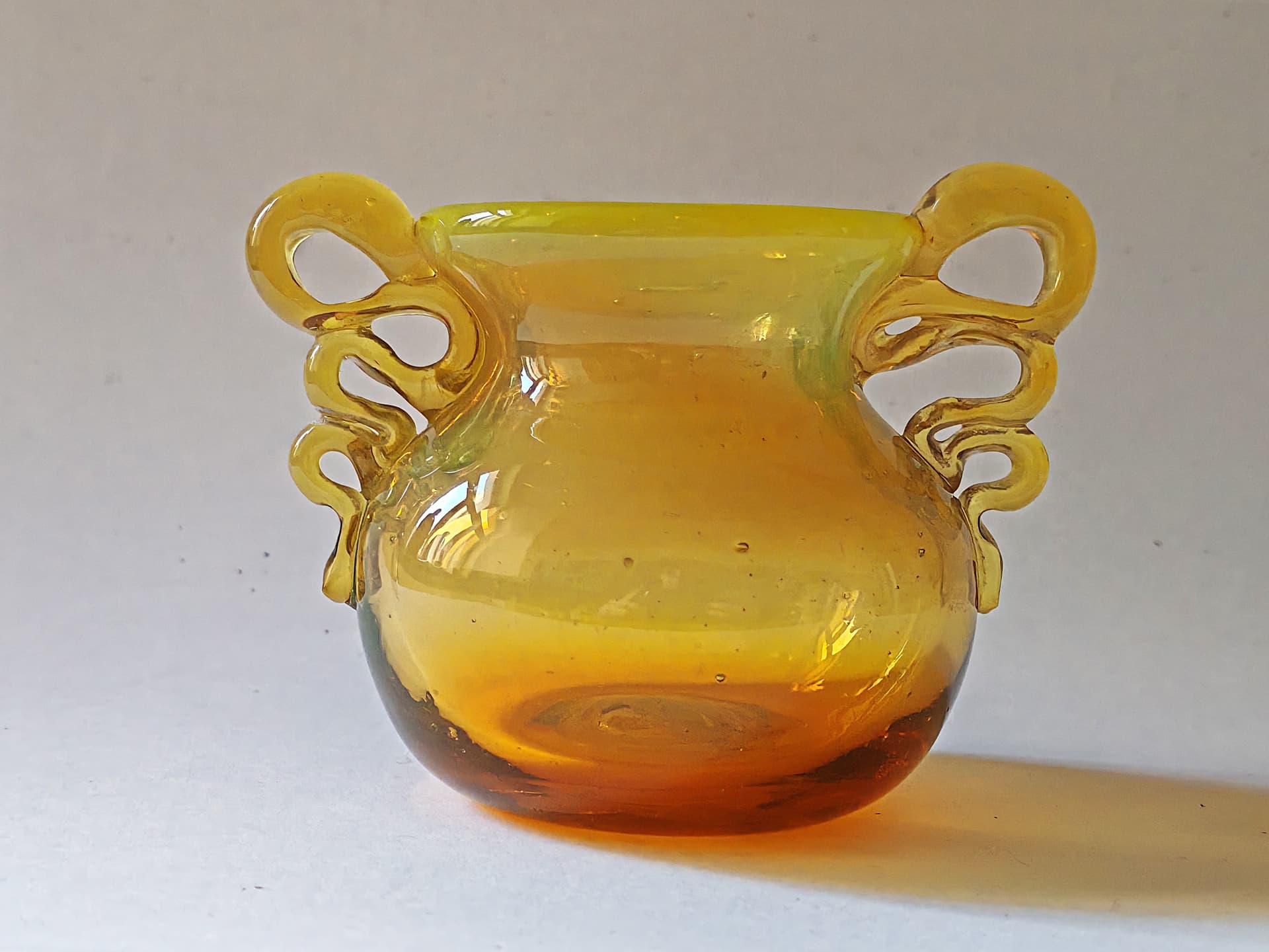 Wazon, multikolor, szkło, proj. M. Jakubas, Polska, lata 70. - 99402