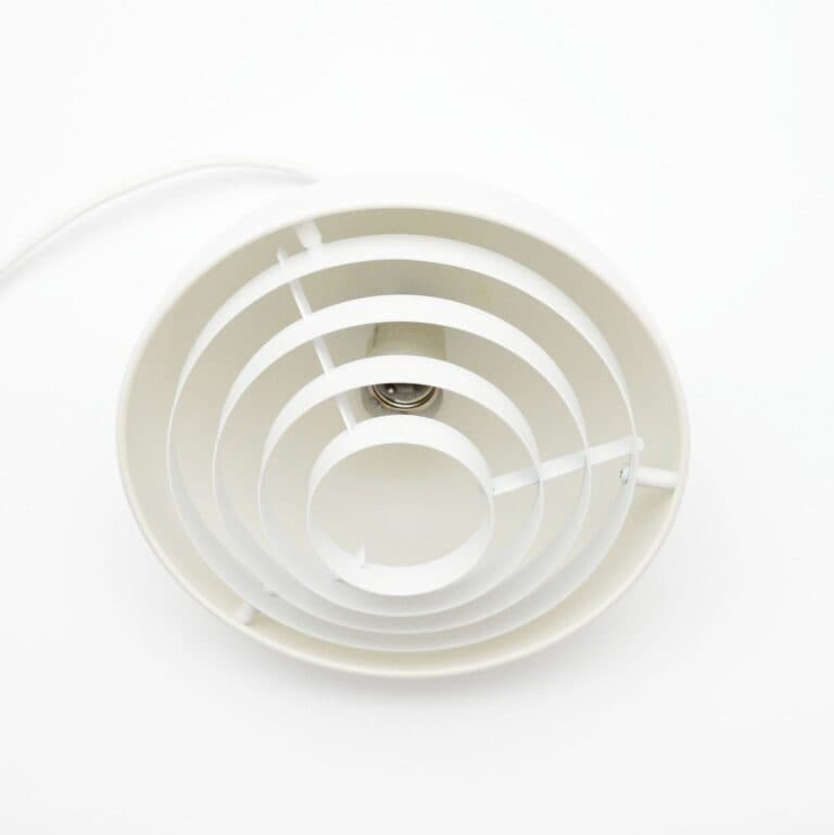 Lampa wisząca skandynawska, biała, aluminium, Dania, lata 90. - 99489