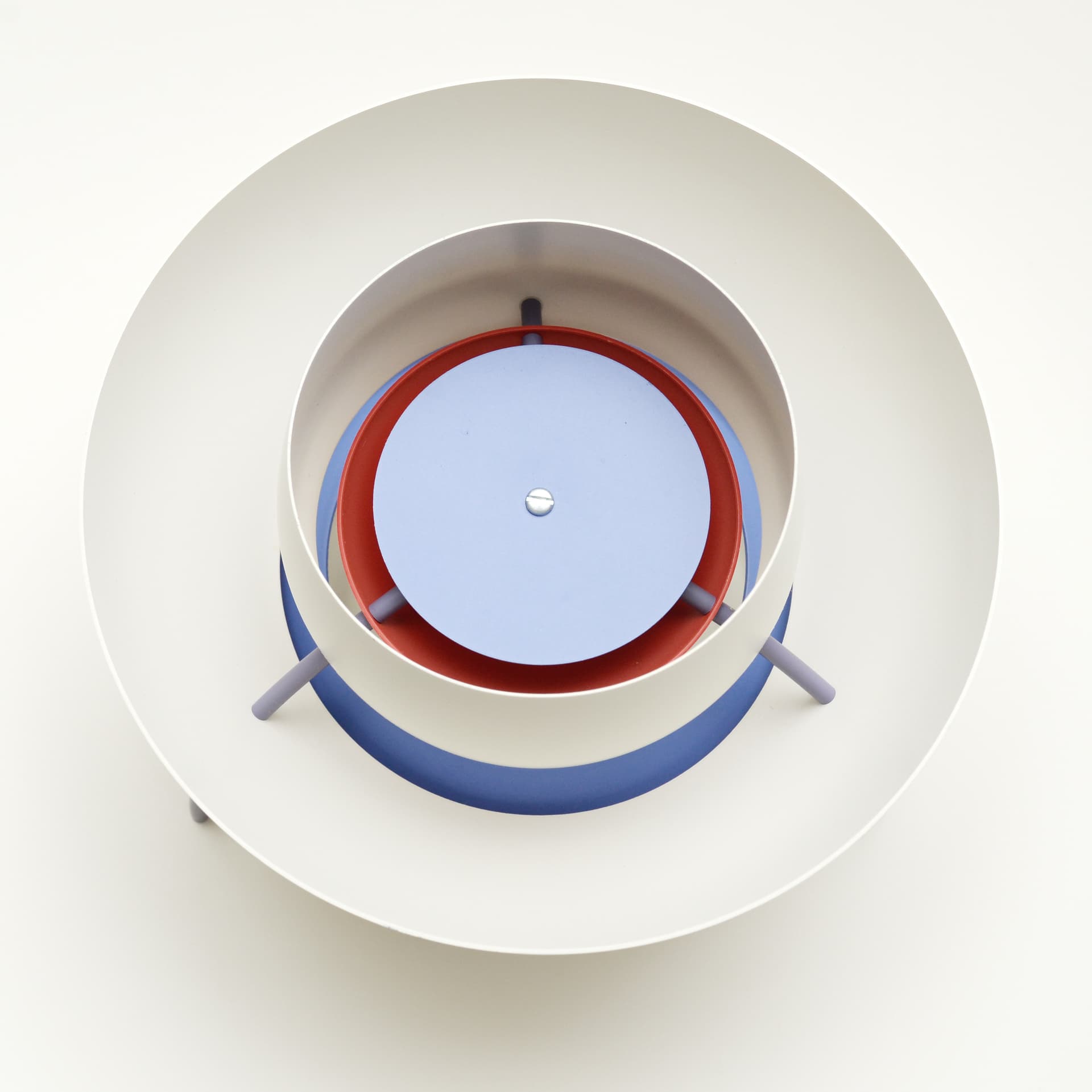 Lampa wisząca PH5, biały, metal, proj. P. Henningsen, Louis Poulsen, Dania, lata 80. - 99897