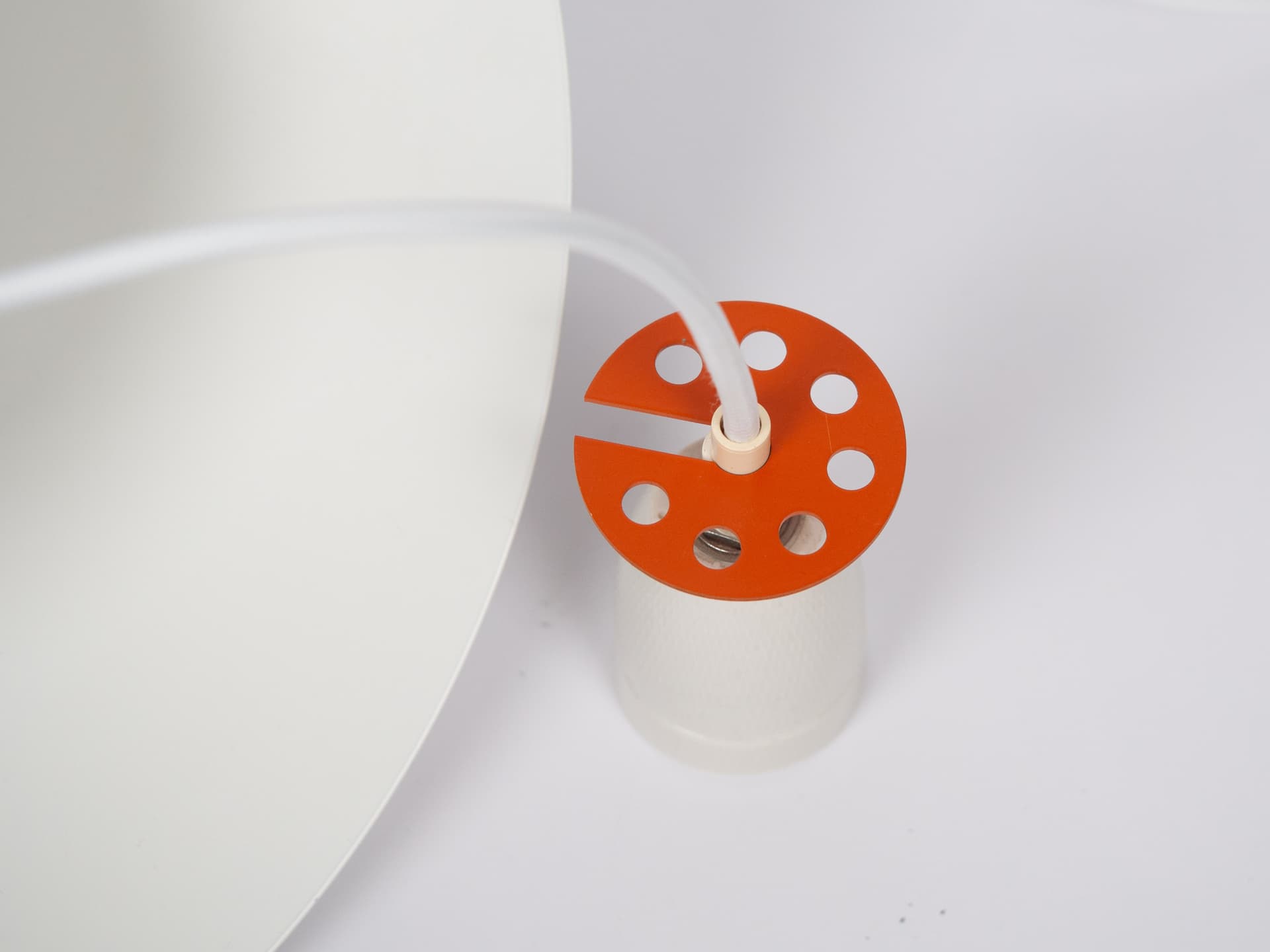 Ivory White Aluminum PH 4/3 Pendant Lamp, by P. Henningsen for Louis Poulsen, Denmark, 1960s - 100069