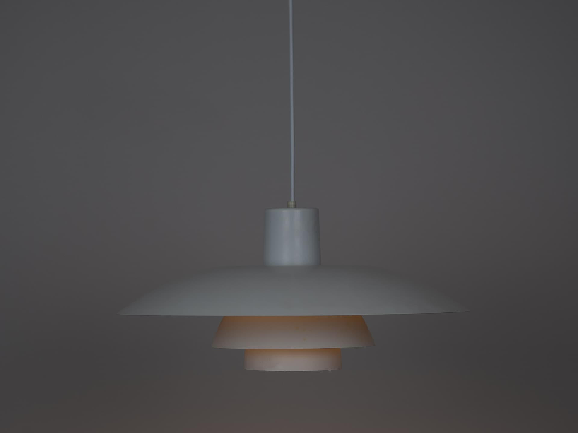 Ivory White Aluminum PH 4/3 Pendant Lamp, by P. Henningsen for Louis Poulsen, Denmark, 1960s - 100064