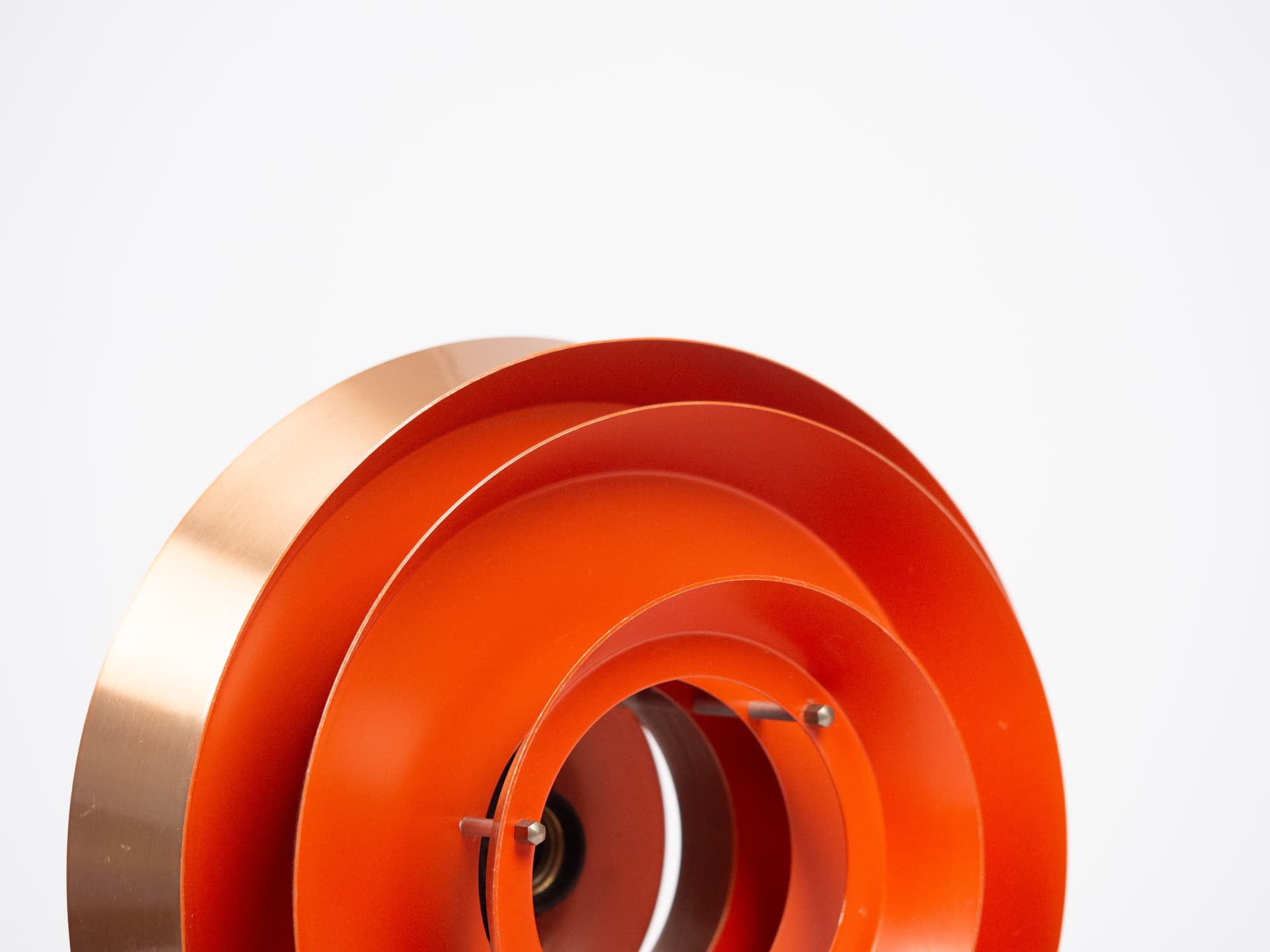 Ivory White Aluminum PH 4/3 Pendant Lamp, by P. Henningsen for Louis Poulsen, Denmark, 1960s - 100123