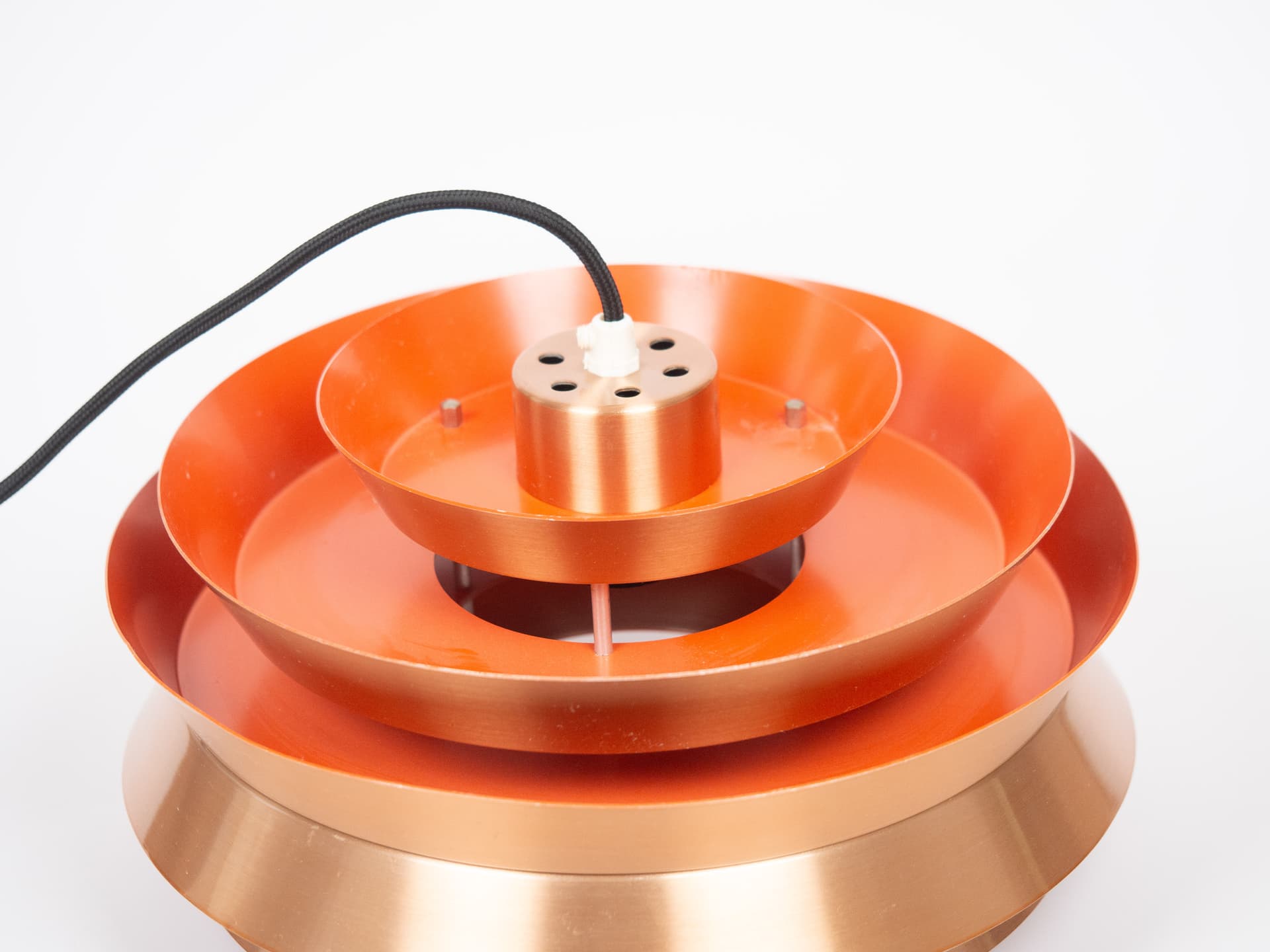 Ivory White Aluminum PH 4/3 Pendant Lamp, by P. Henningsen for Louis Poulsen, Denmark, 1960s - 100121