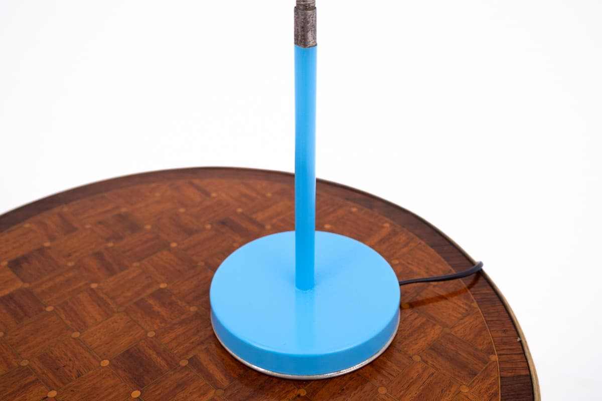 Niebieska lampa stołowa, Polska, lata 60. - 58518