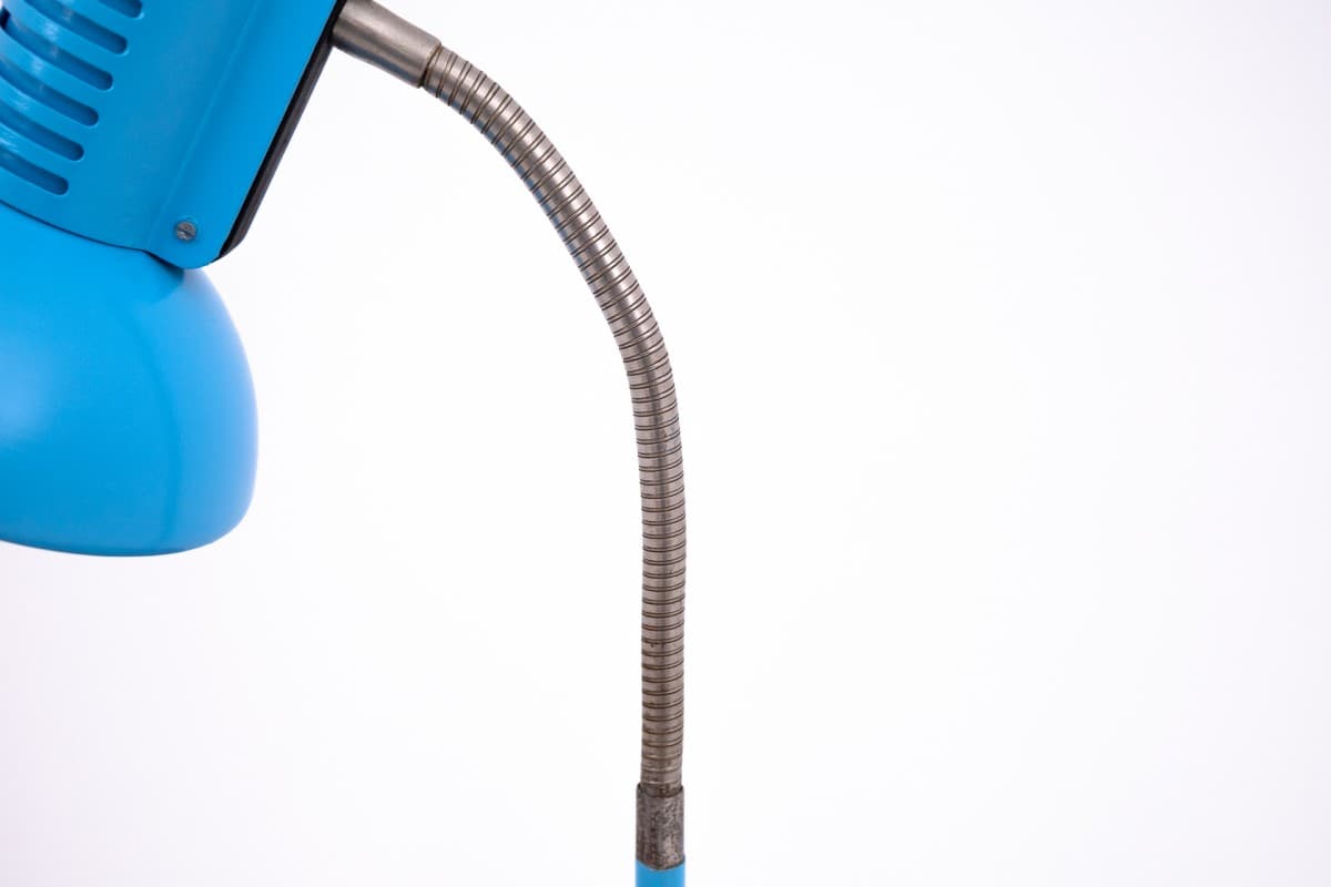 Niebieska lampa stołowa, Polska, lata 60. - 58516