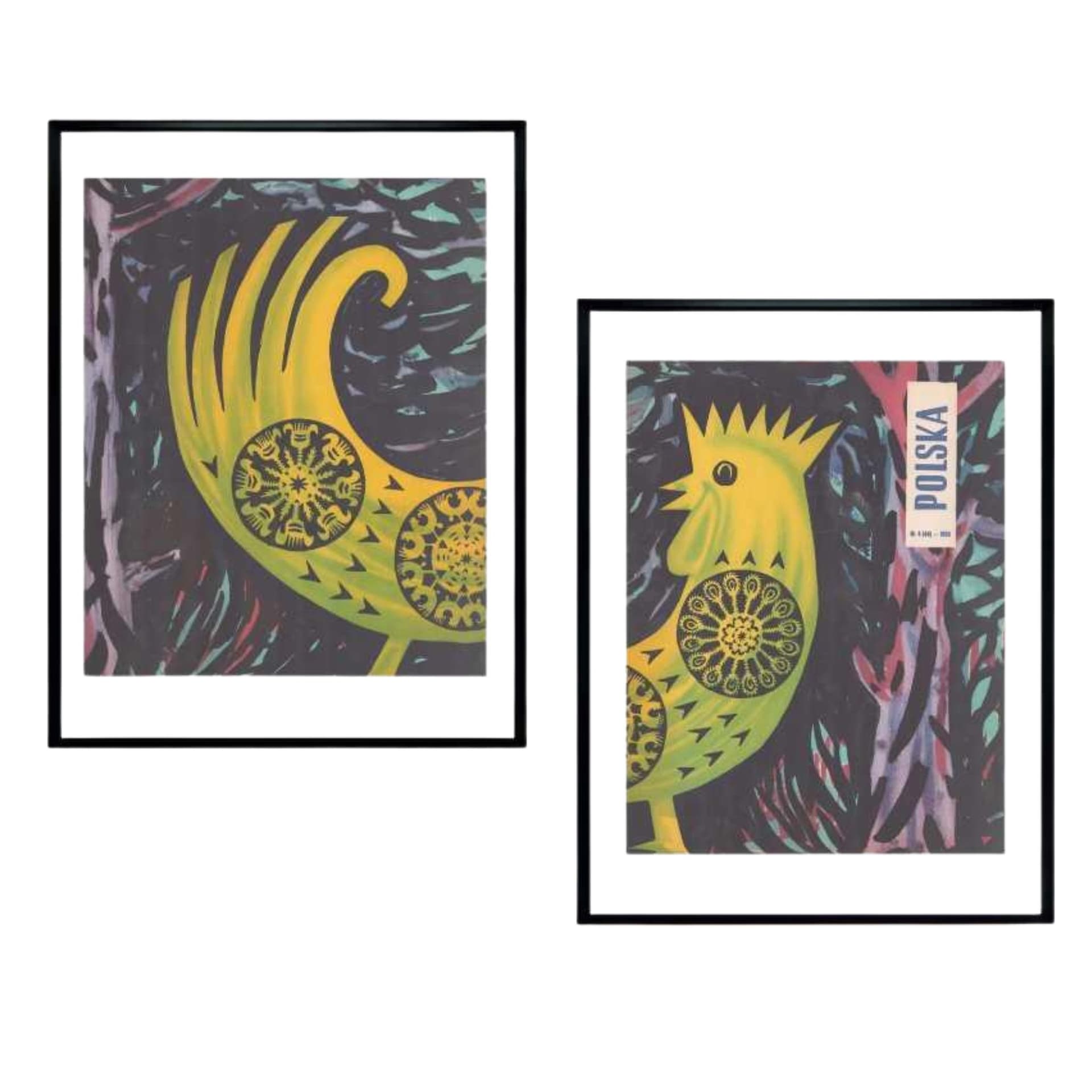 Para okładek POLSKA Wycinanki, multikolor, aut. H. Hilscher, Polska, lata 50.