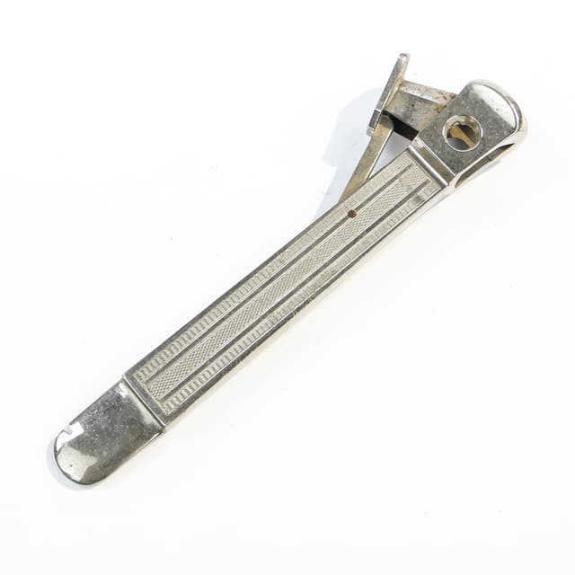 Obcinaczka do cygar, mid-century modern, alpacca srebrzona, Niemcy, lata 60. - WYMIARY