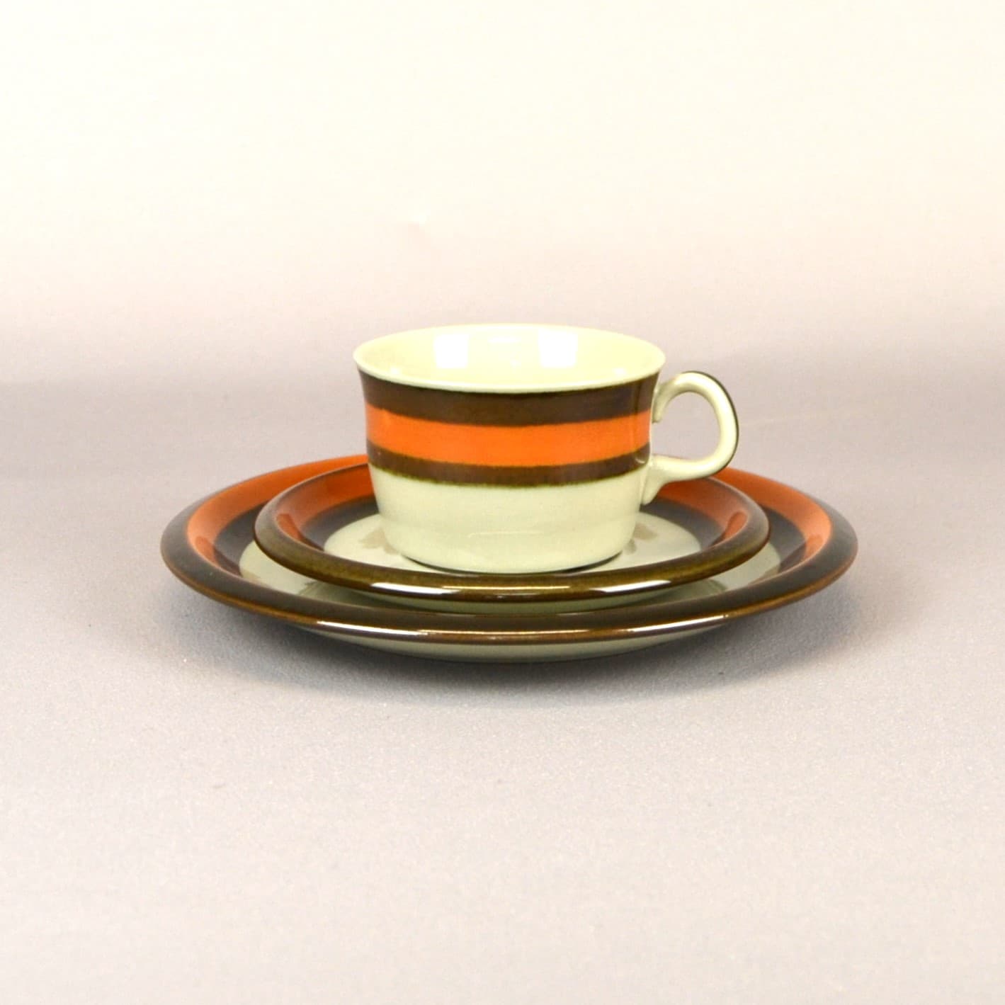 Serwis kawowy Annika, ceramika szkliwiona kremowa, proj. M. Westman, Rörstrand, Szwecja, lata 70. - 809