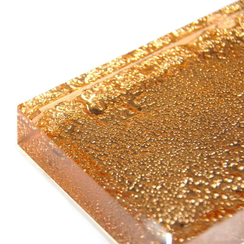 Morelowy przycisk do papierów ze szlifowanego szkła kryształowego, Belgia, lata 30/40 - 7330