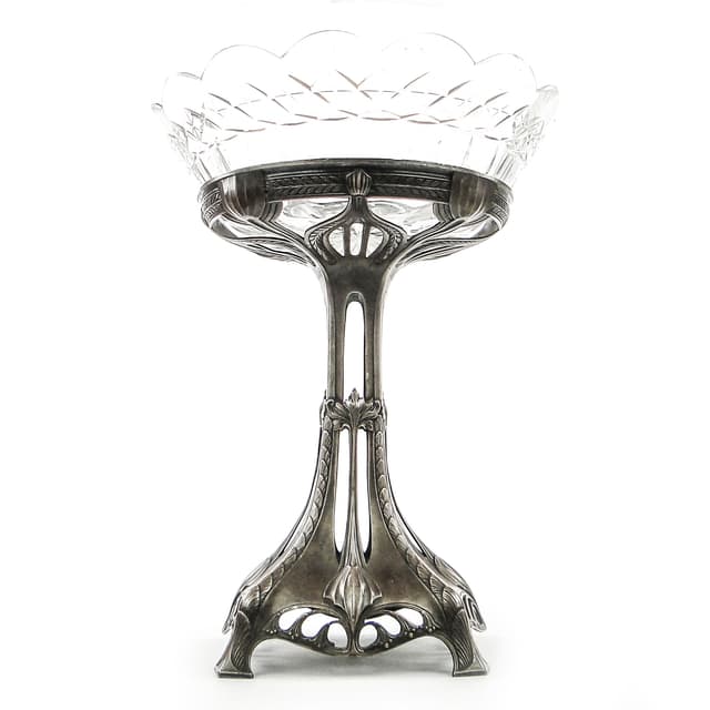 Figural Fruit Knife Stand, silver brass, Fraget, Poland, 19th c. - DIMENSION