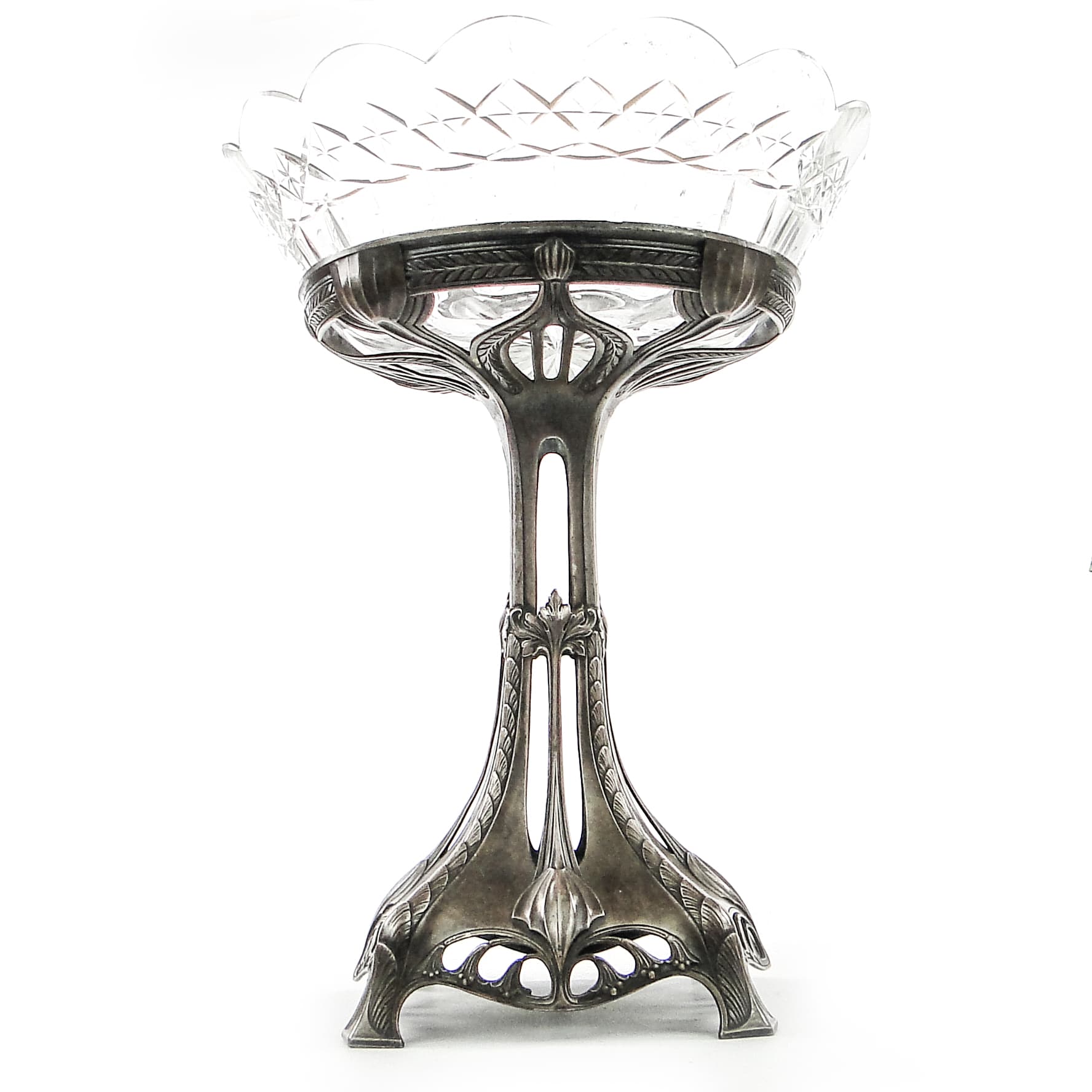 Figural Fruit Knife Stand, silver brass, Fraget, Poland, 19th c. - 100995