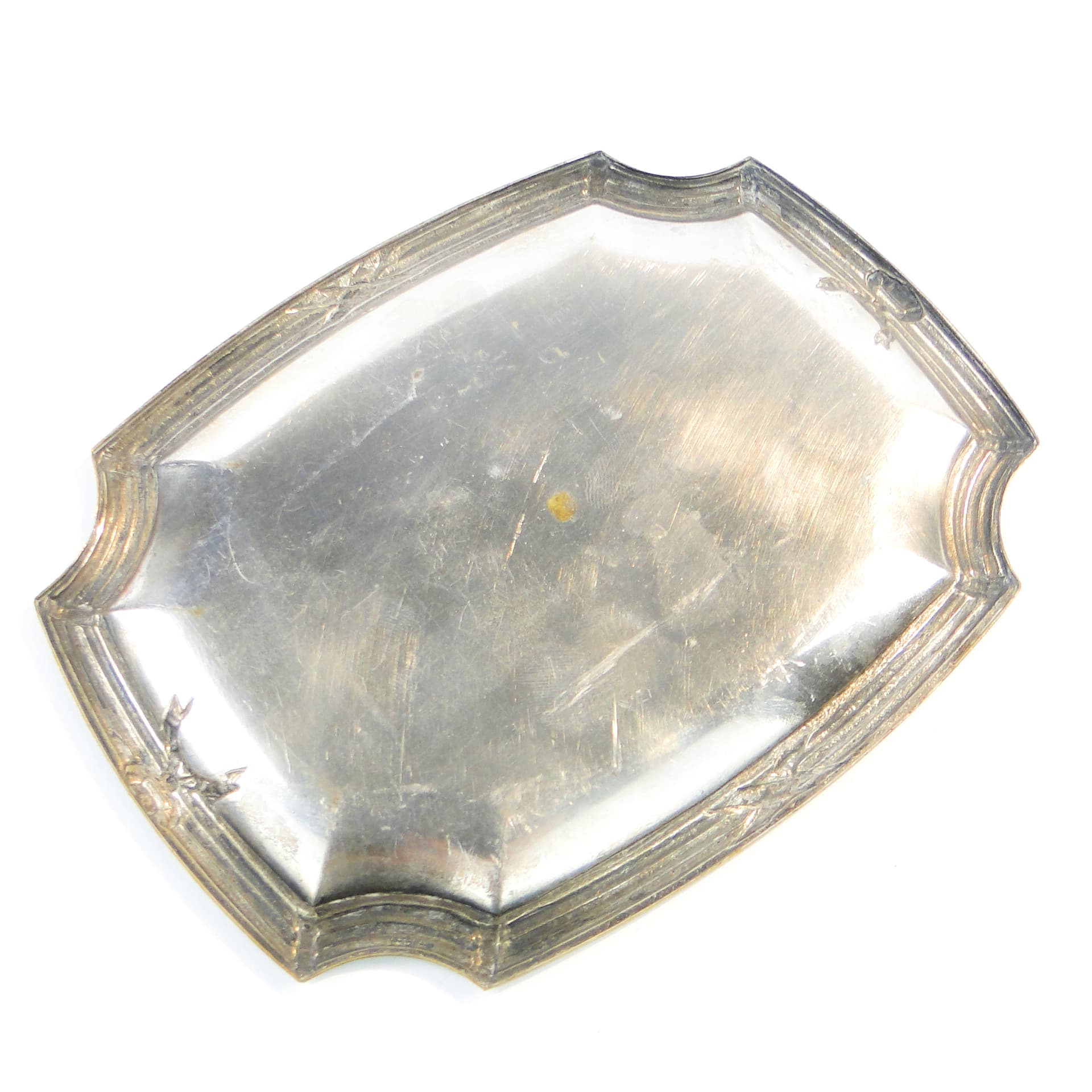 Card tray, silver-plated brass, Germany, 1920s. - 101128