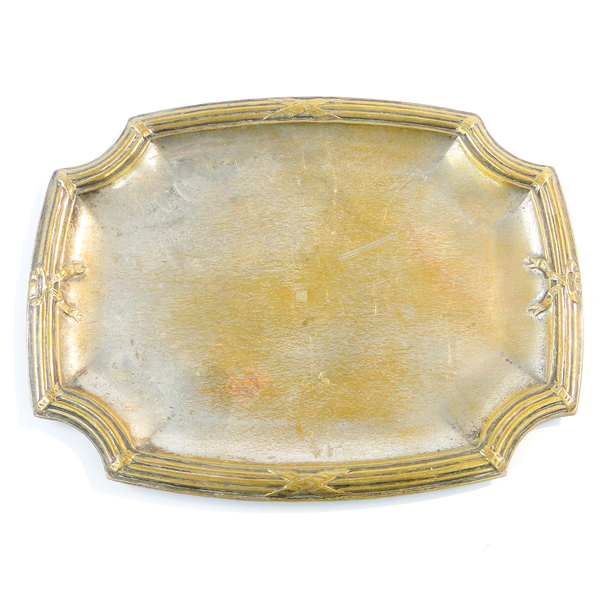 Card tray, silver-plated brass, Germany, 1920s. - 101125
