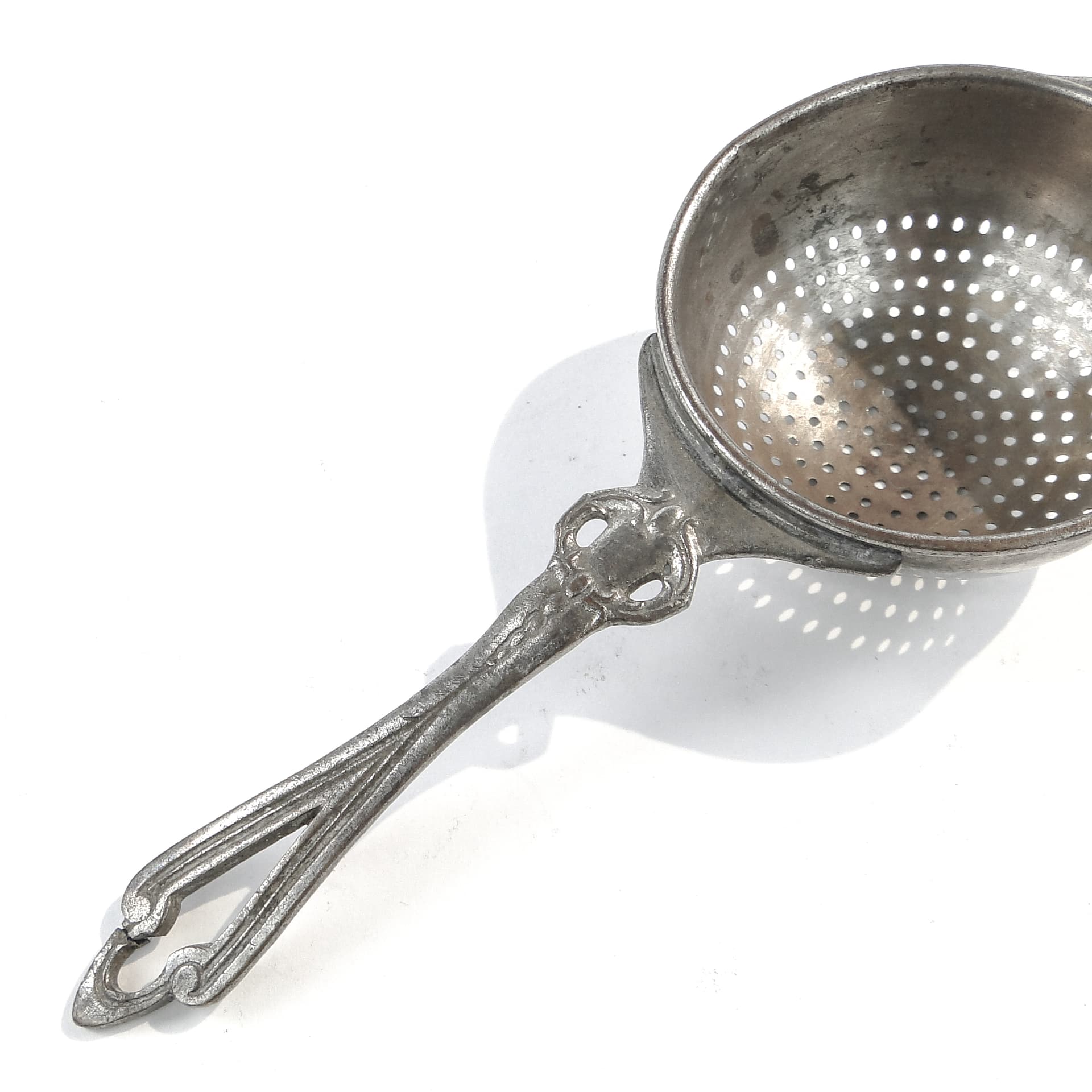 Zaparzacz do herbaty, mosiądz srebrzony, Szwecja, lata 30. - 101167