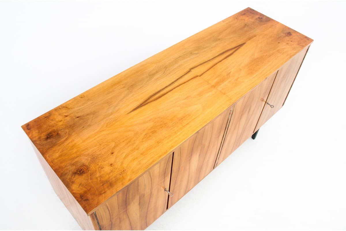 Light Walnut Sideboard, Polish Design, Poland, 1970s - 58675