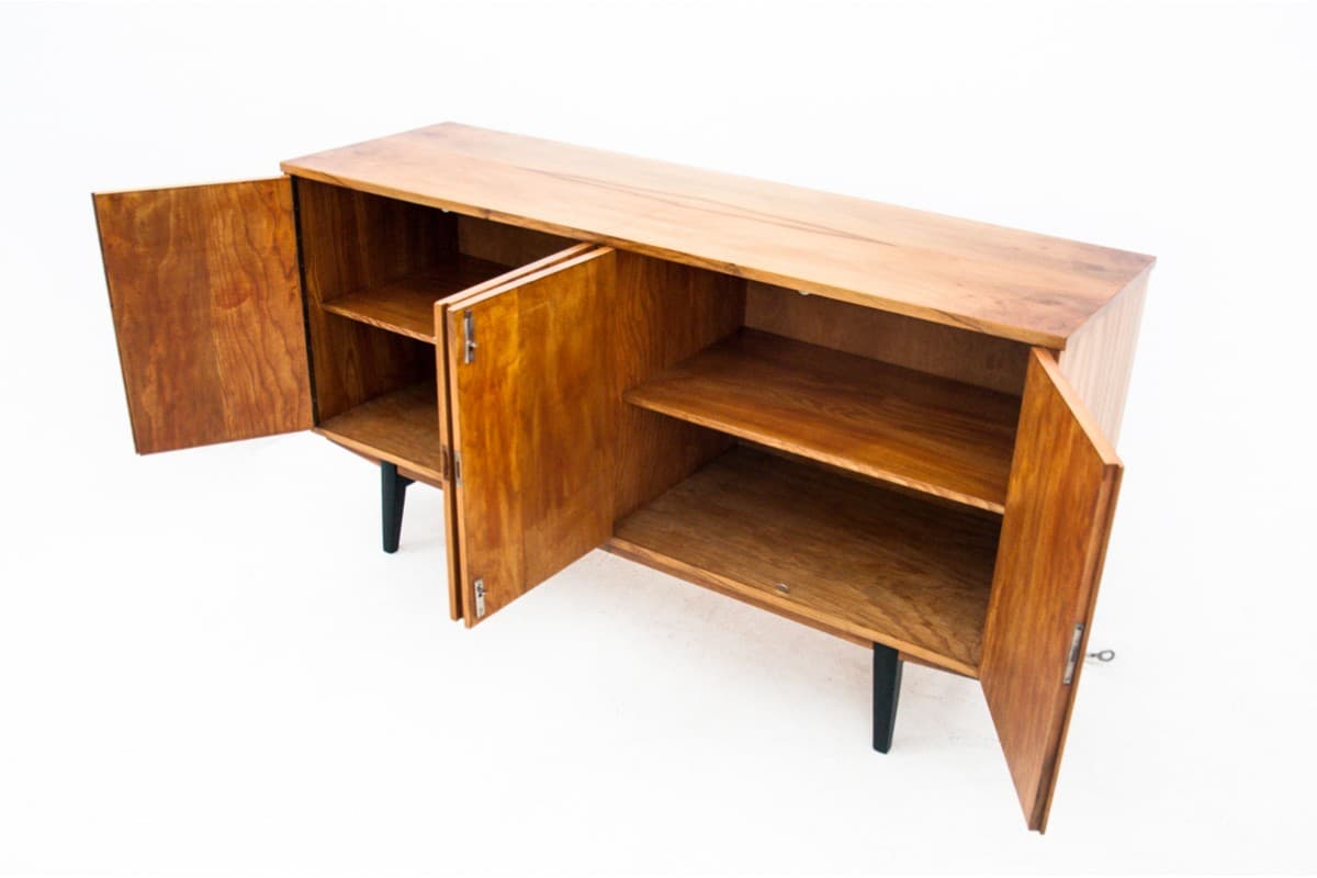 Light Walnut Sideboard, Polish Design, Poland, 1970s - 58674