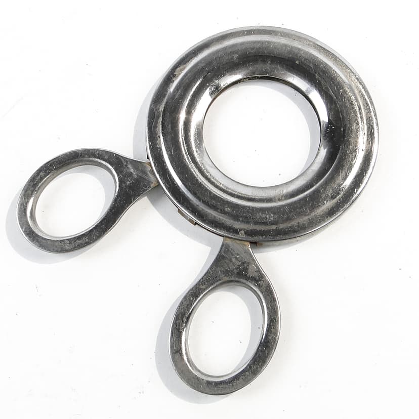 Obcinaczka do jajek Art Deco, stal srebrna, Niemcy, lata 50.