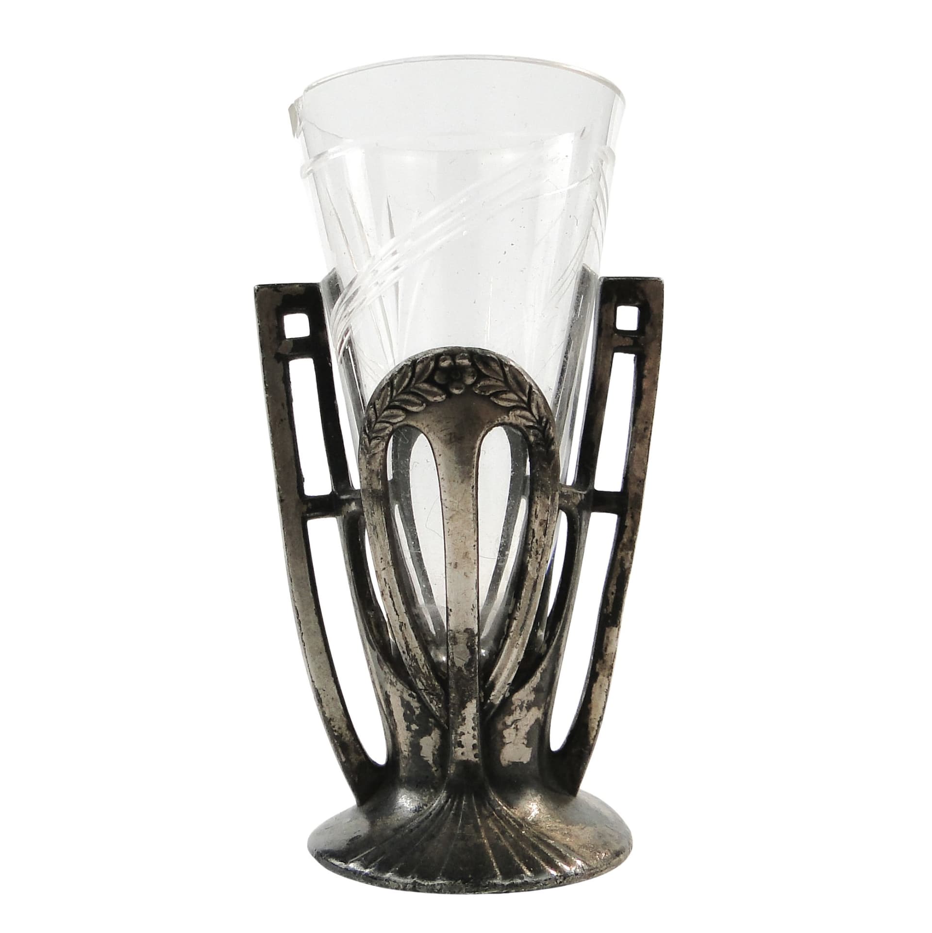 Wykałacznik, Art Nouveau, cyna srebrzona, WMF, Niemcy, początek XX w.