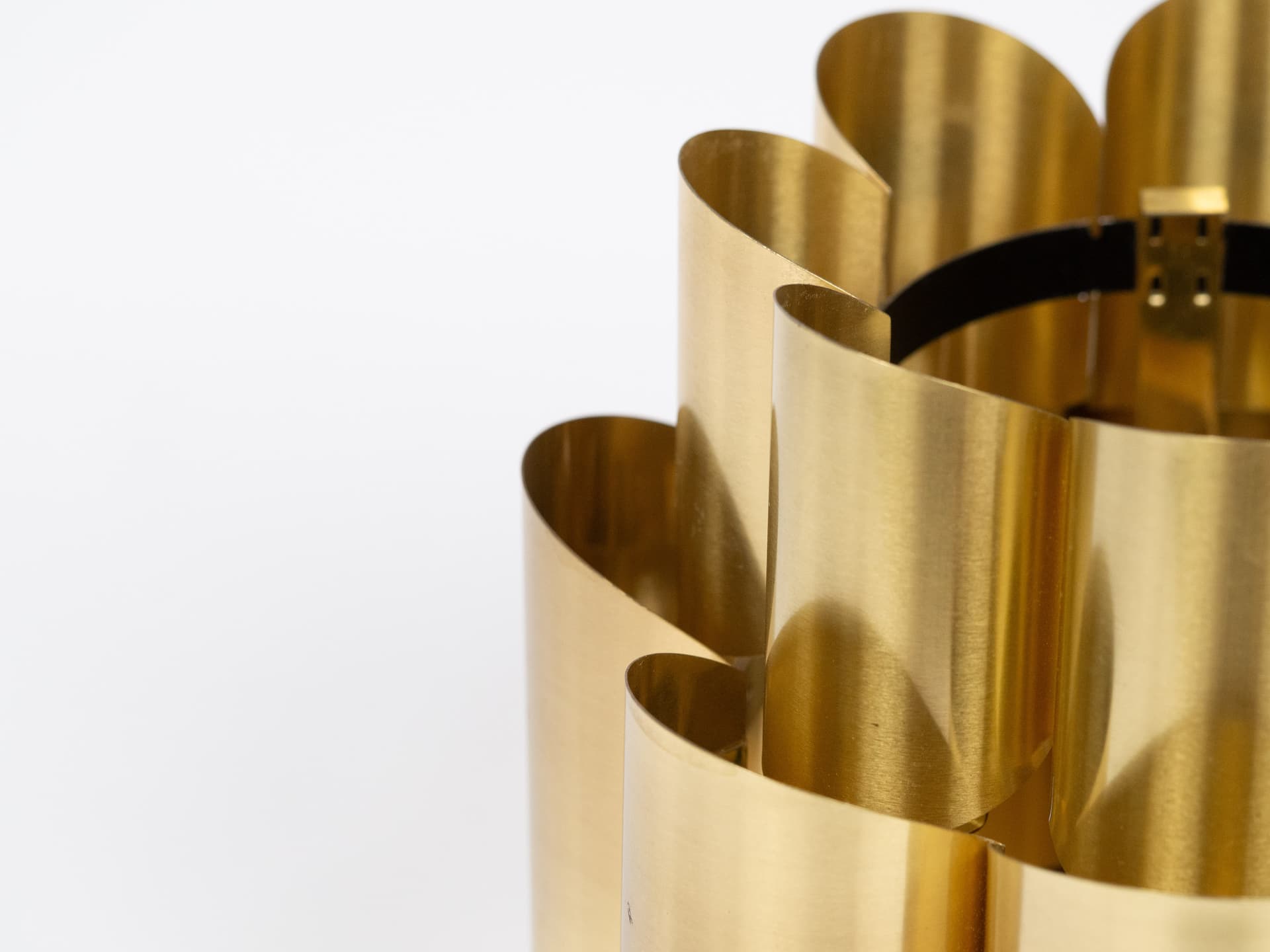 Para mosiężnych lamp proj. Werner Schou, Dania, lata 60 - 101358