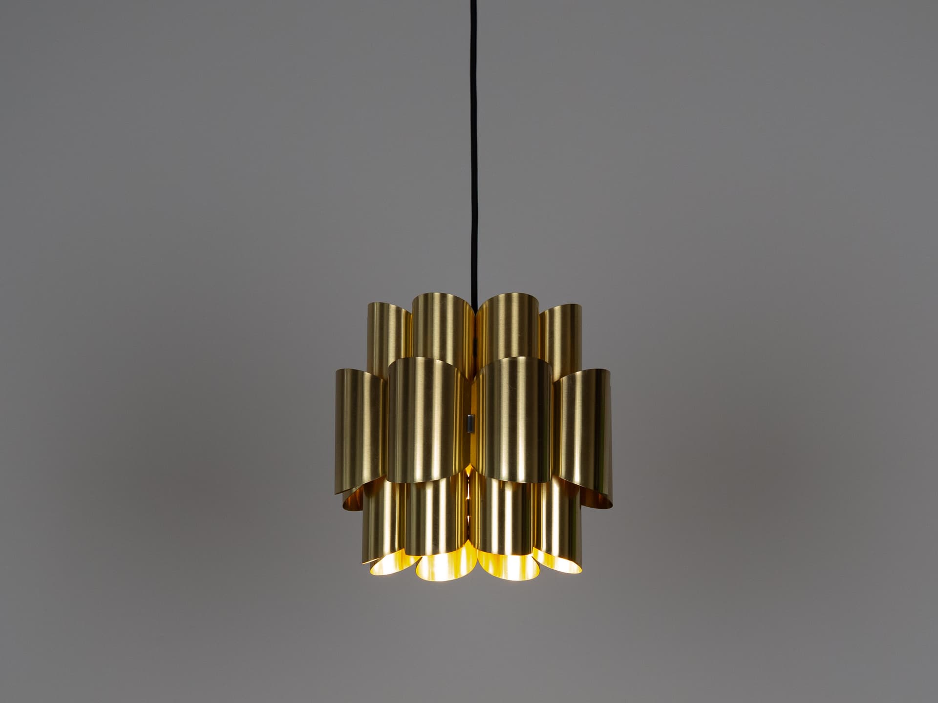 Para mosiężnych lamp proj. Werner Schou, Dania, lata 60 - 101351