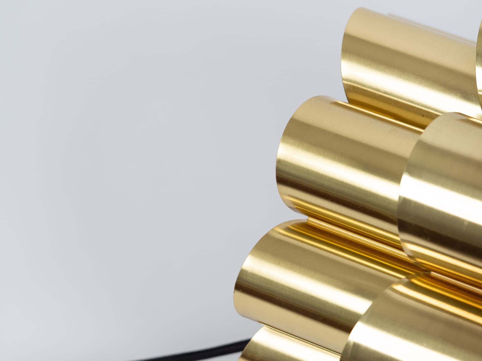 Para mosiężnych lamp proj. Werner Schou, Dania, lata 60 - 101357