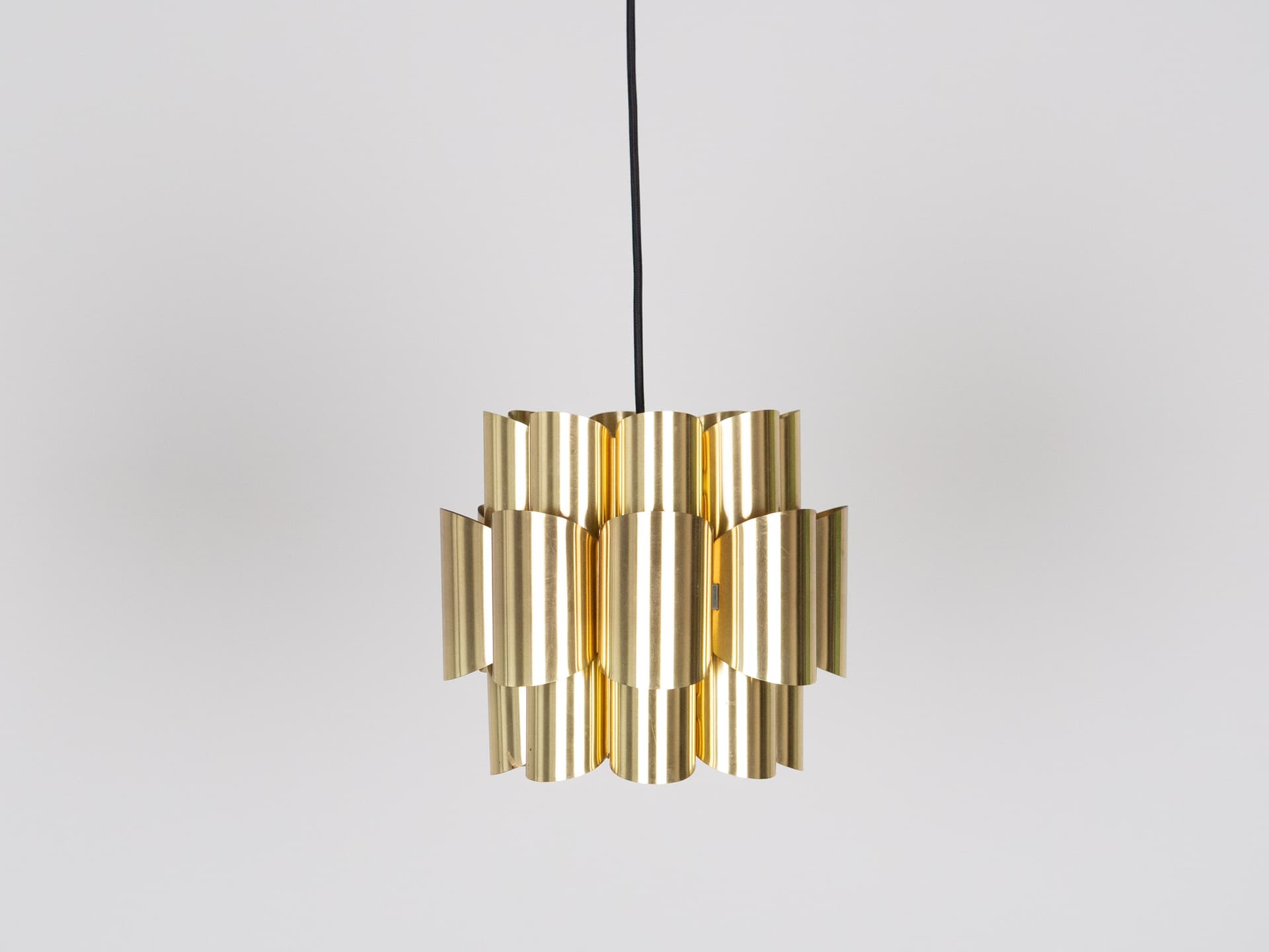 Para mosiężnych lamp proj. Werner Schou, Dania, lata 60 - 101348