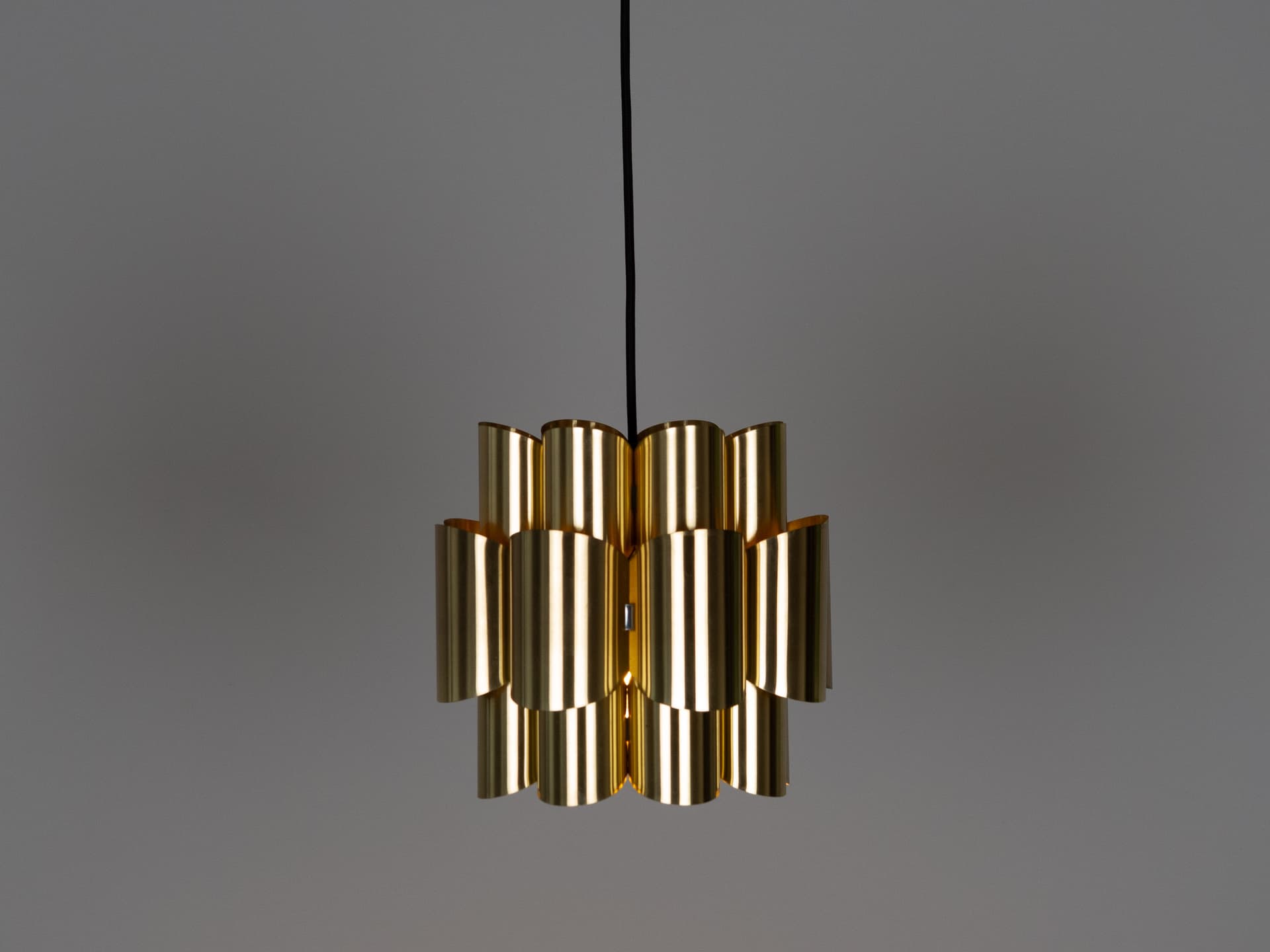 Para mosiężnych lamp proj. Werner Schou, Dania, lata 60 - 101350