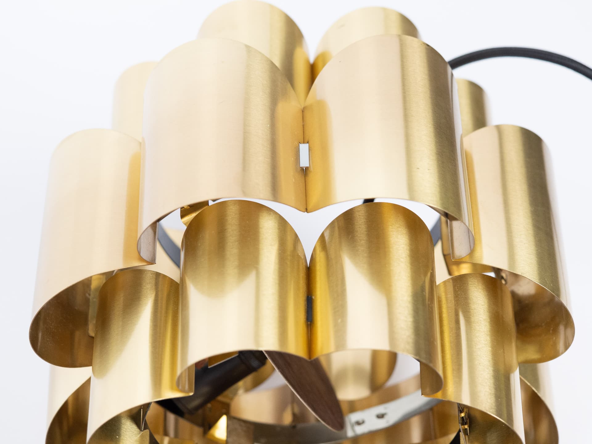 Para mosiężnych lamp proj. Werner Schou, Dania, lata 60 - 101359