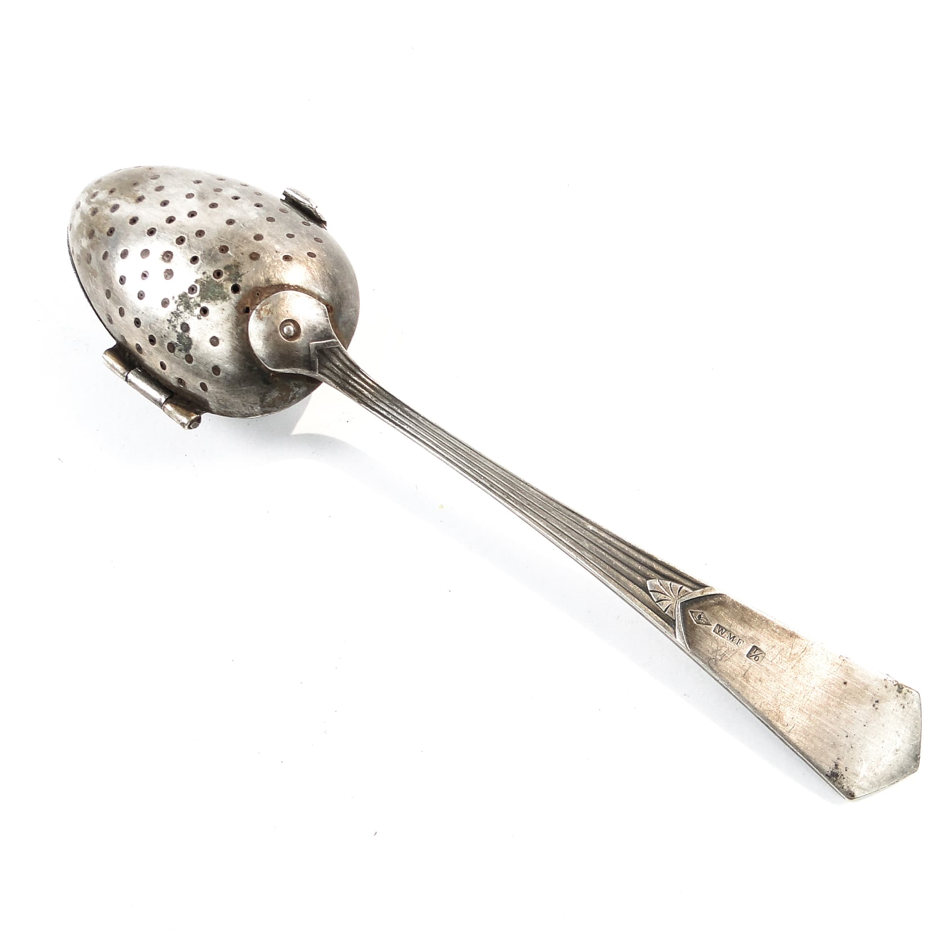 Łyżka do parzenia herbaty, mosiądz srebrzony, WMF. Niemcy, pocz. XX w. - 101368