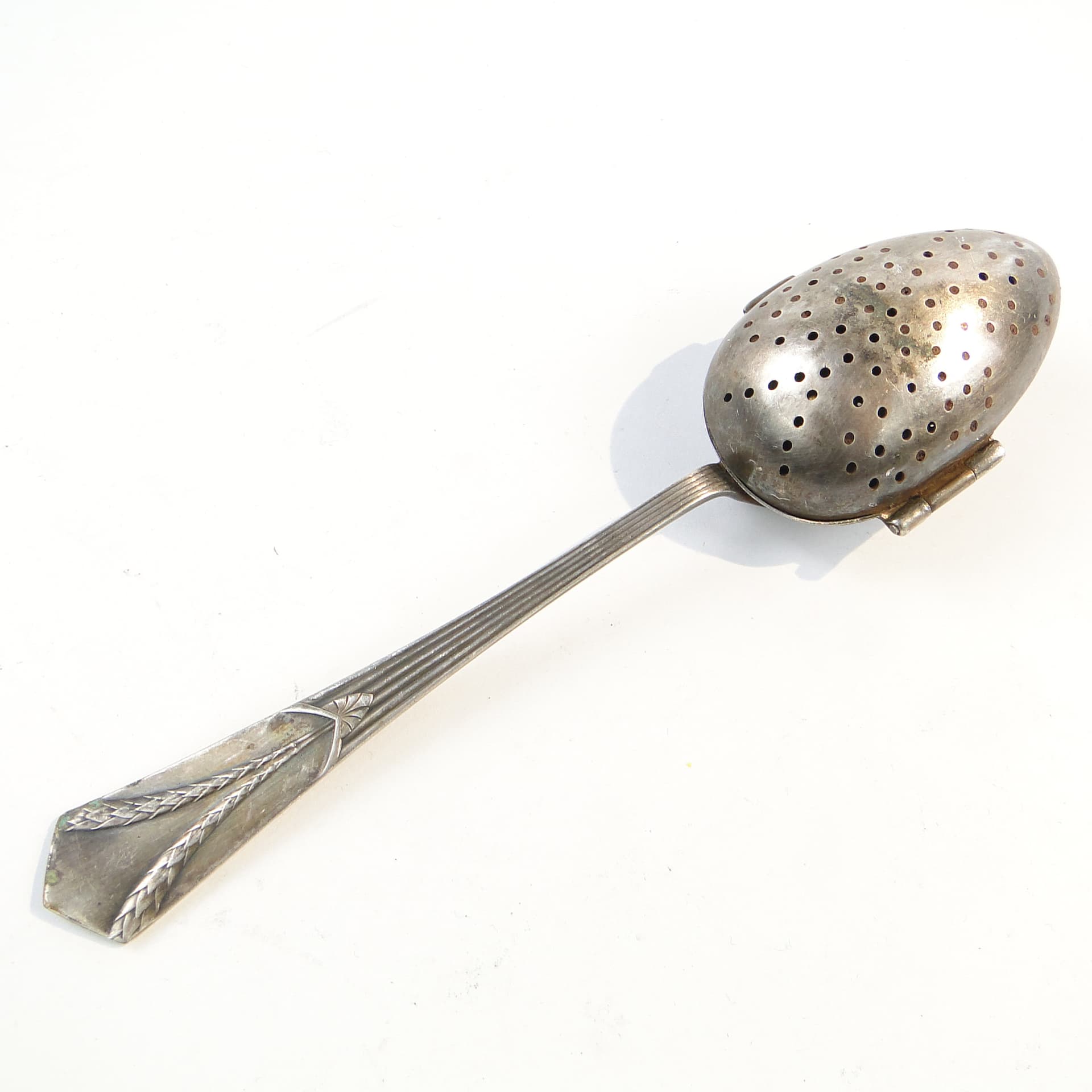 Łyżka do parzenia herbaty, mosiądz srebrzony, WMF. Niemcy, pocz. XX w. - 101363