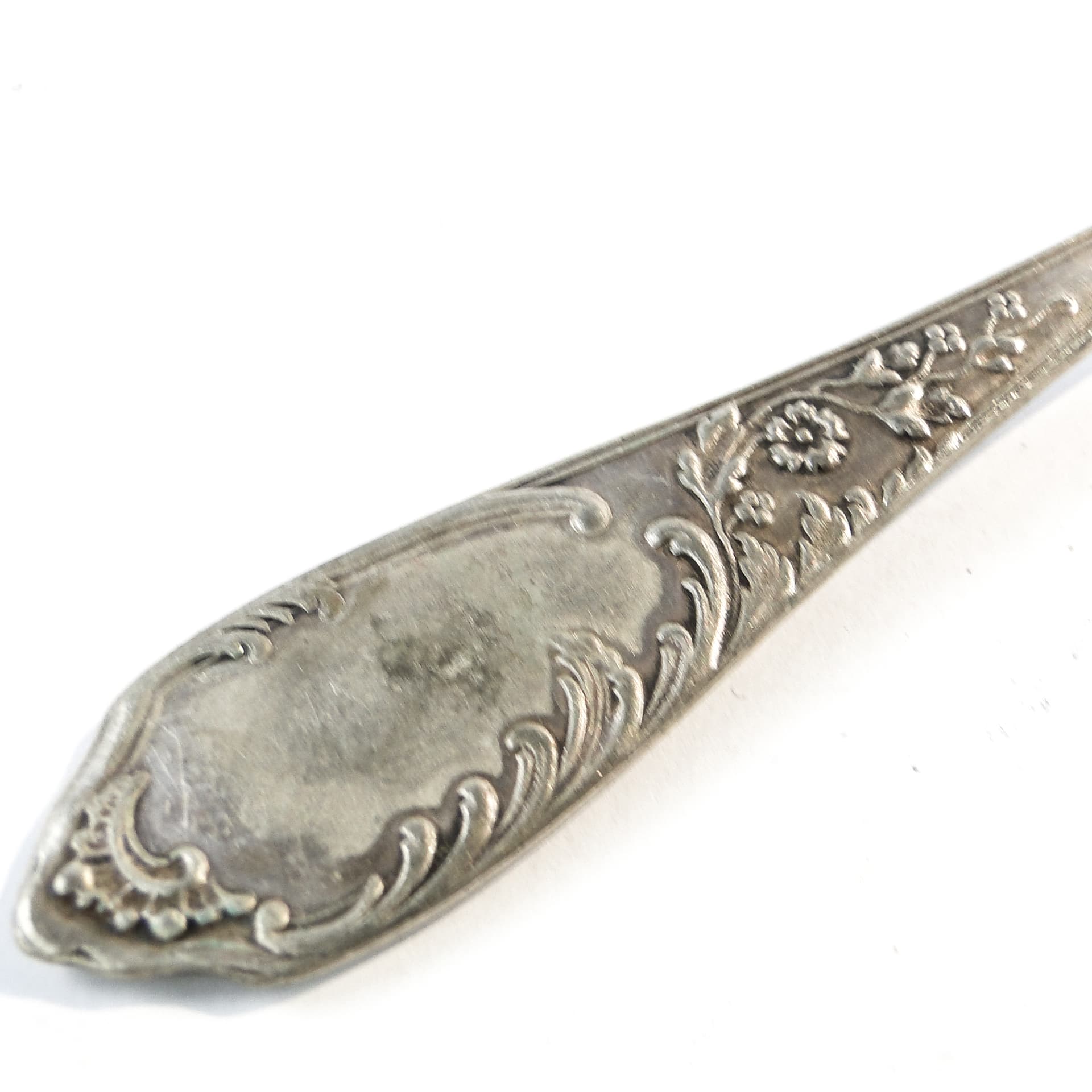 Art Deco sugar spoon, silver-plated brass, Poland, 1930s. - 101540