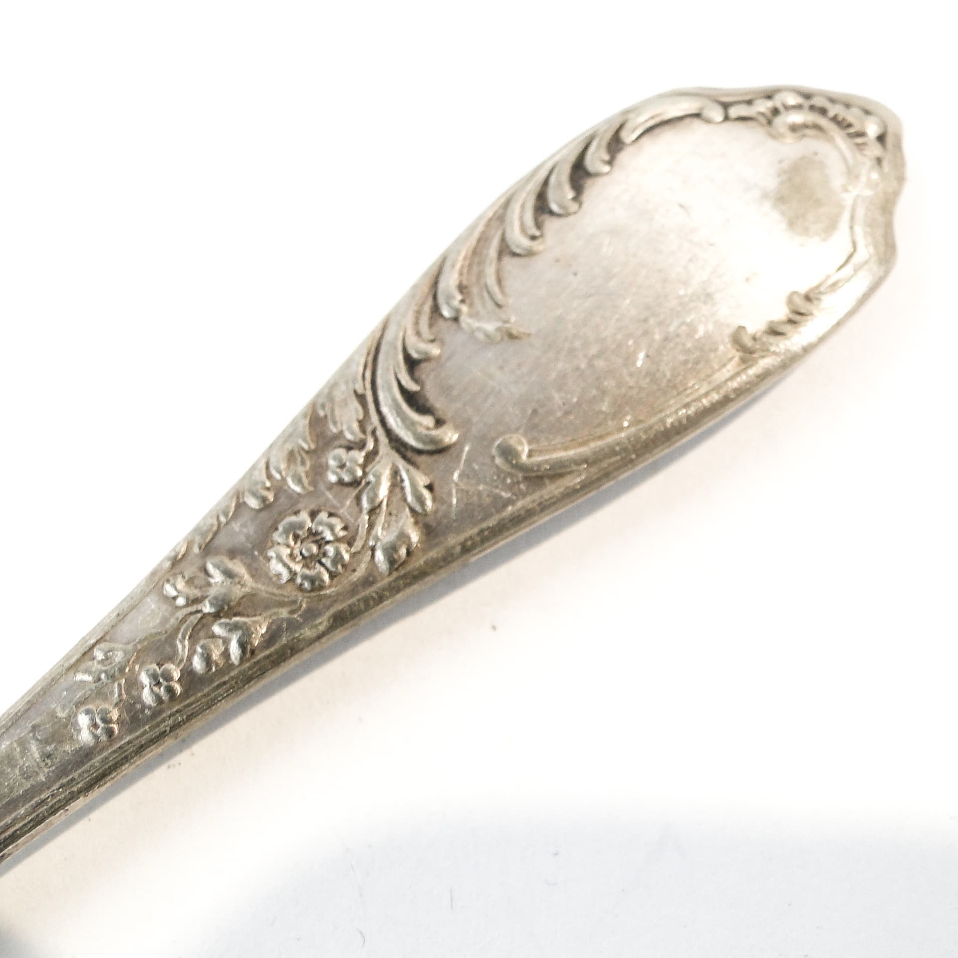 Art Deco sugar spoon, silver-plated brass, Poland, 1930s. - 101543