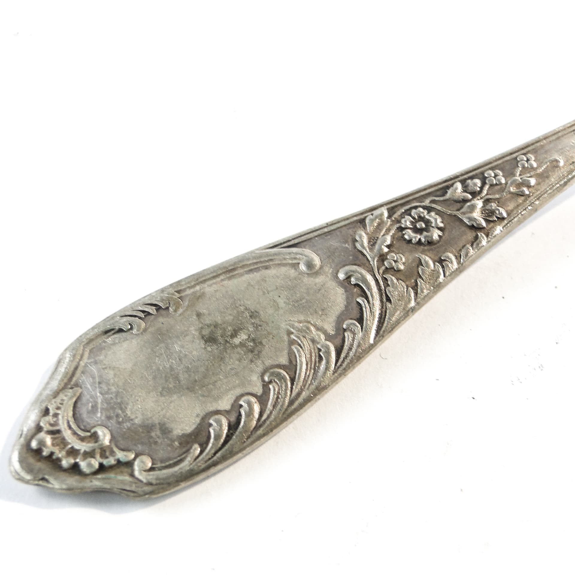 Art Deco sugar spoon, silver-plated brass, Poland, 1930s. - 101541