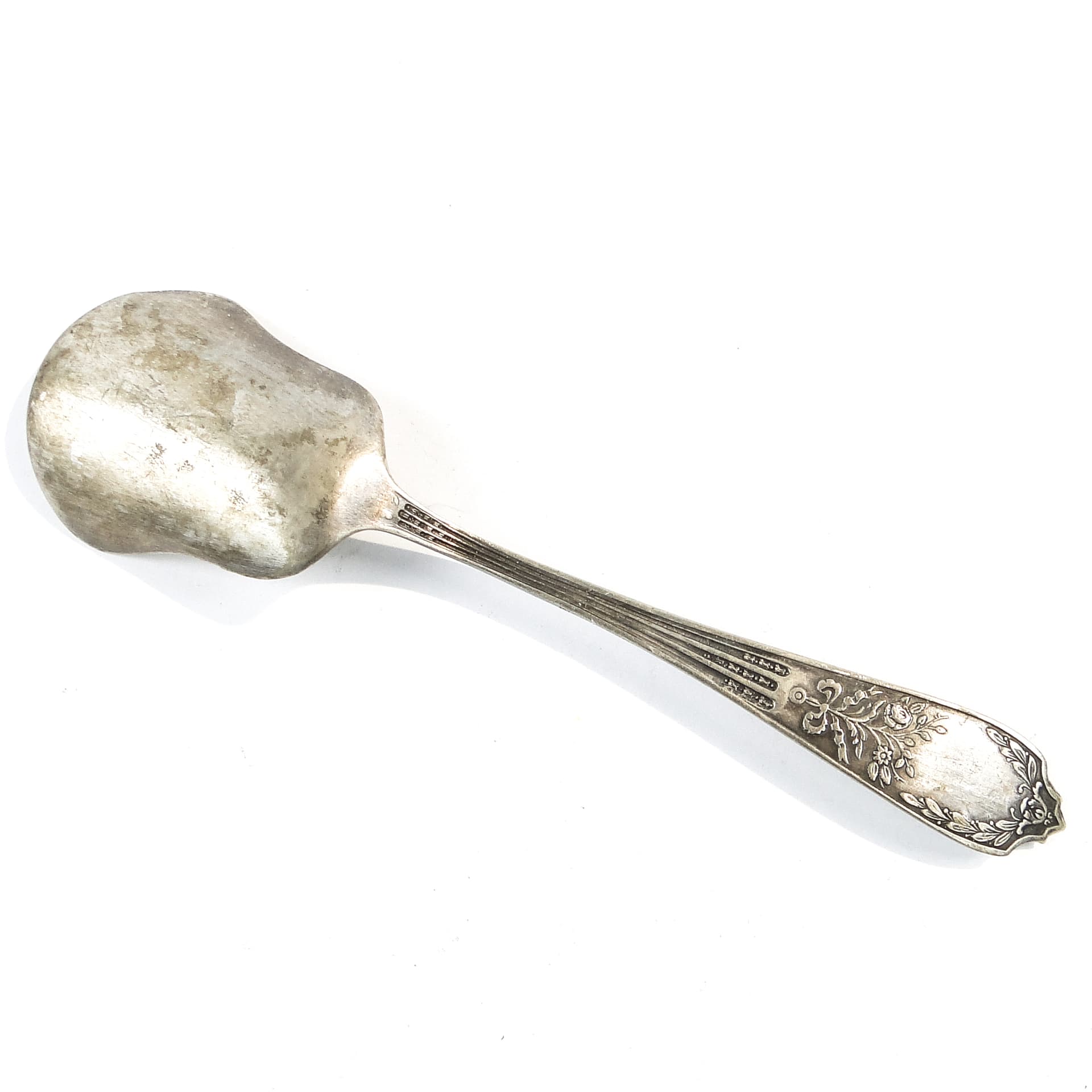 Art Deco sugar spoon, silver-plated brass, Platerstyl, Poland, 1930s. - 101560
