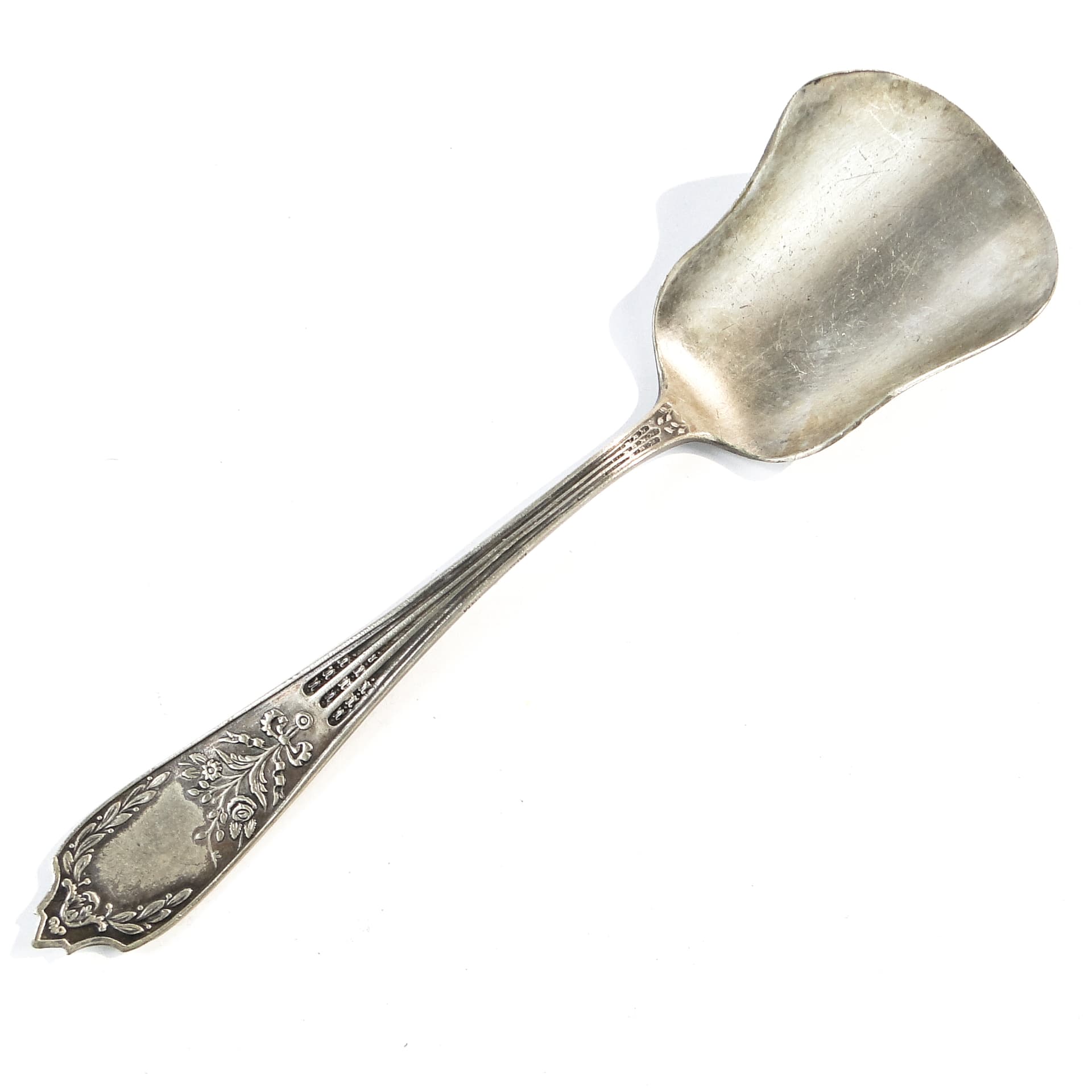 Art Deco sugar spoon, silver-plated brass, Platerstyl, Poland, 1930s. - 101556