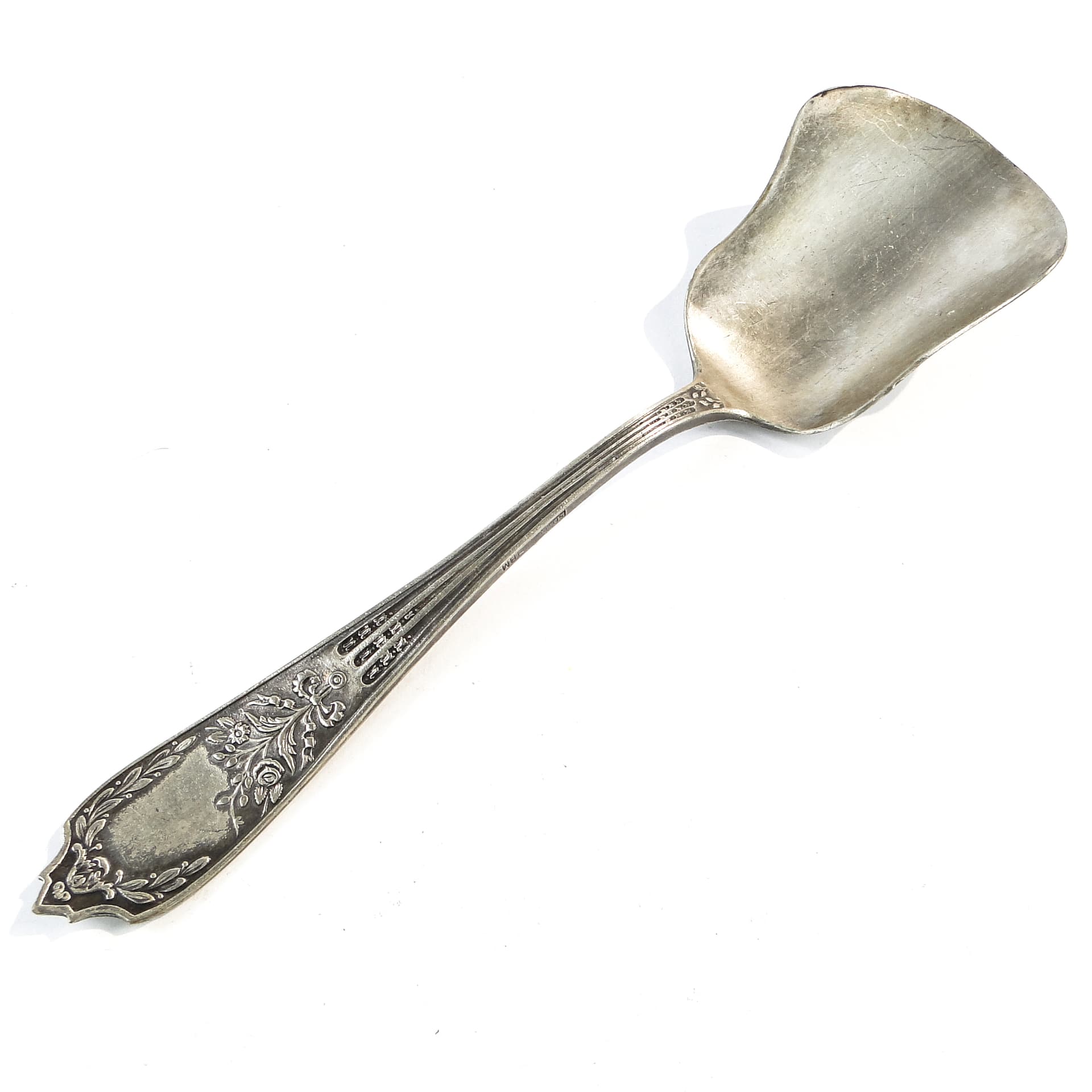 Art Deco sugar spoon, silver-plated brass, Platerstyl, Poland, 1930s. - 101555