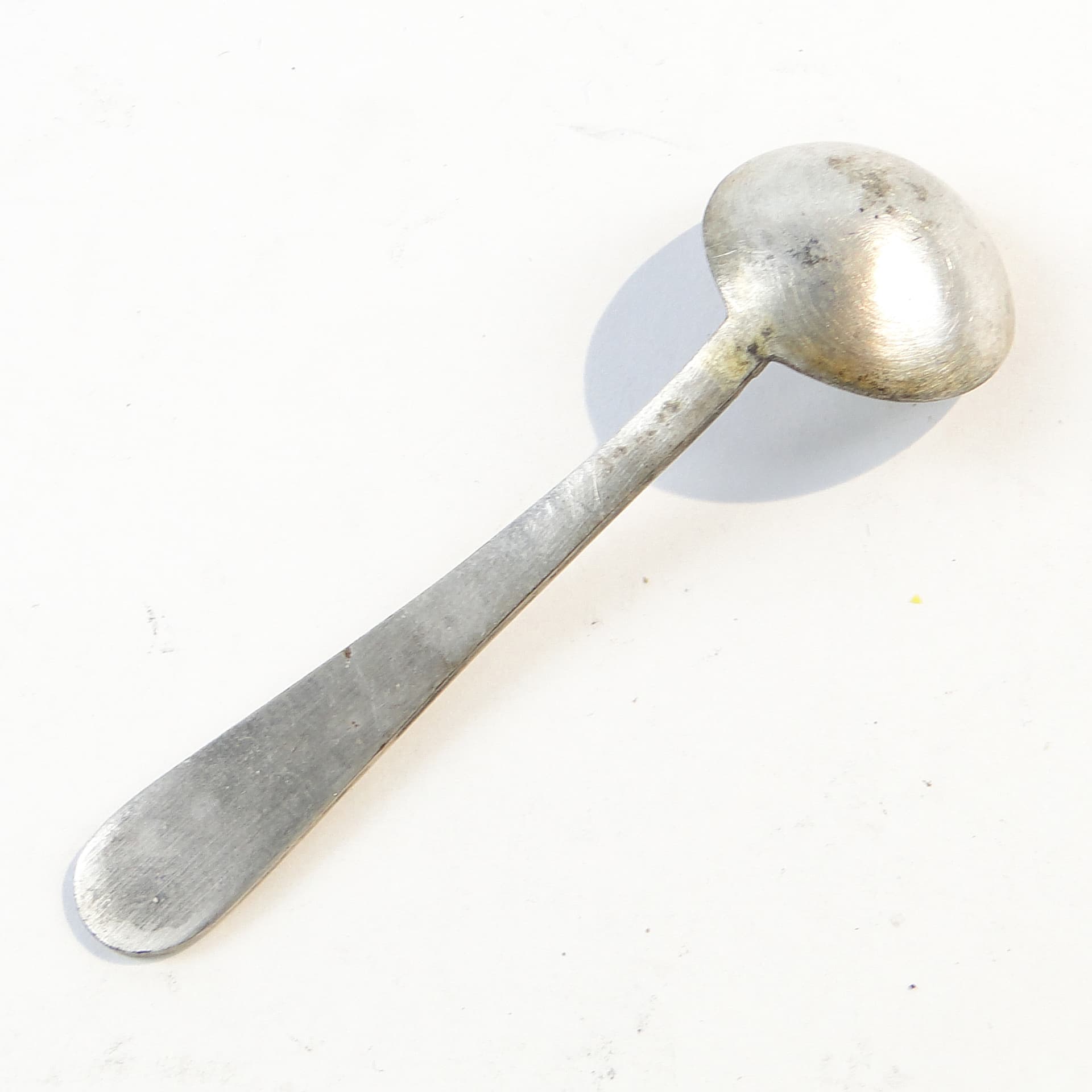 Łyżka do soli, skandynawska, mosiądz srebrzony, Szwecja, lata 30. - 101605