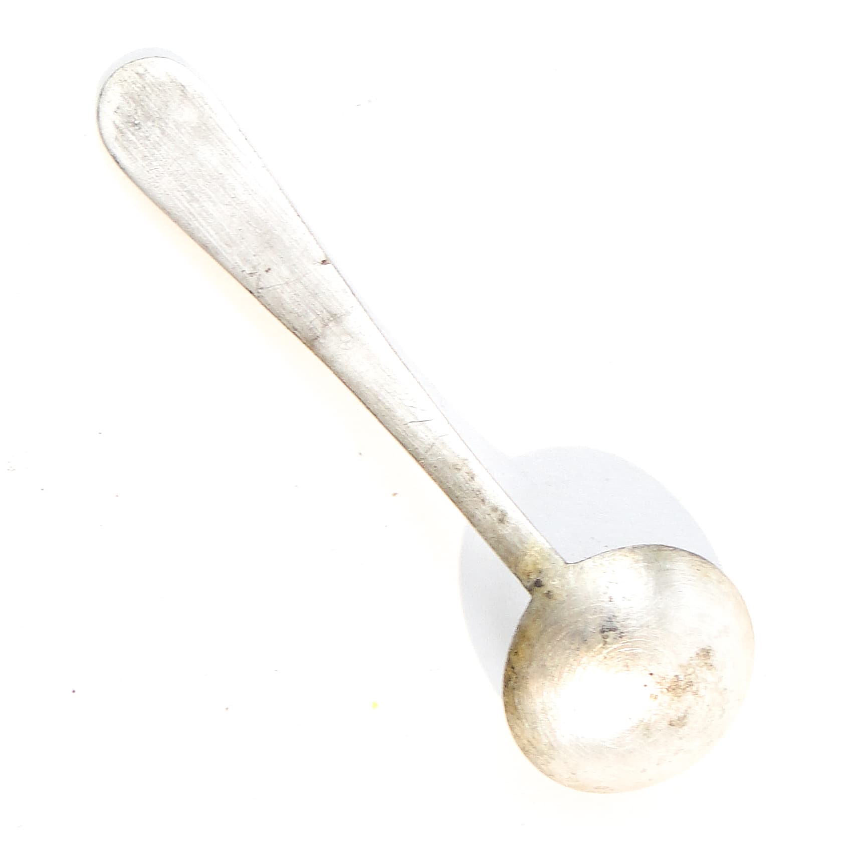 Łyżka do soli, skandynawska, mosiądz srebrzony, Szwecja, lata 30. - 101604