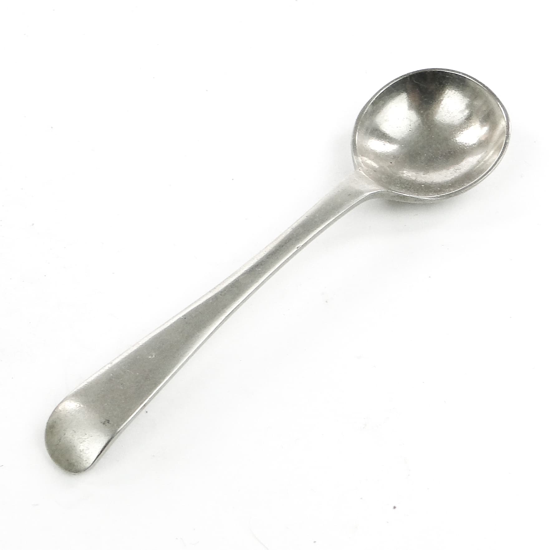 Scandinavian salt spoon, silver-plated brass, Sweden, 1930s. - 101610