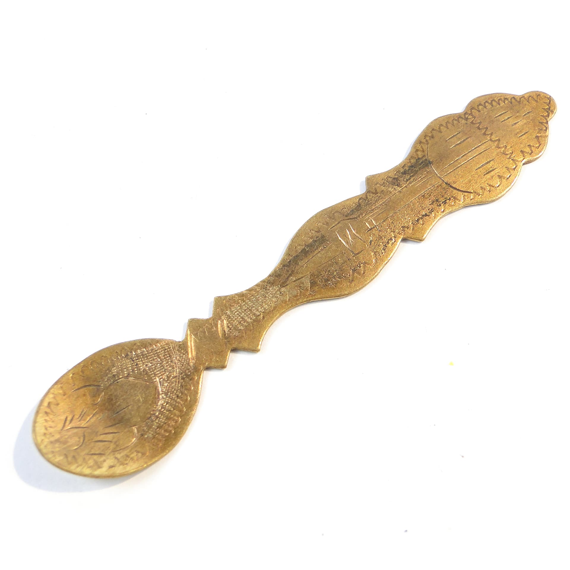 Bookmark, mid-century modern, brass, Poland, 1950s - 101639