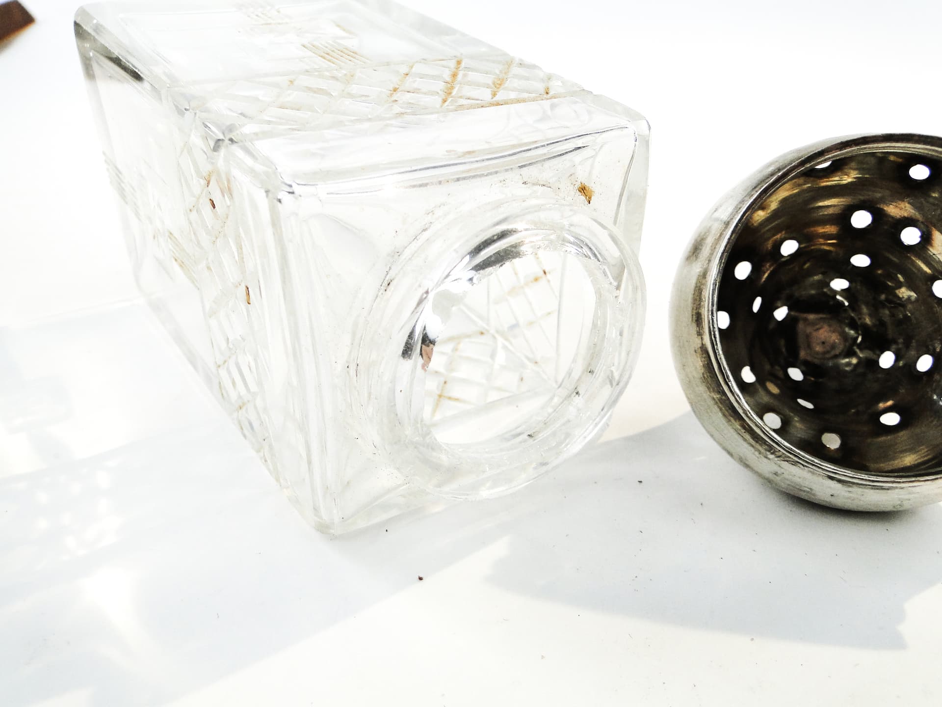 Cukiernica art déco, kryształ, srebro, Wielka Brytania, początek XX w. - 101682