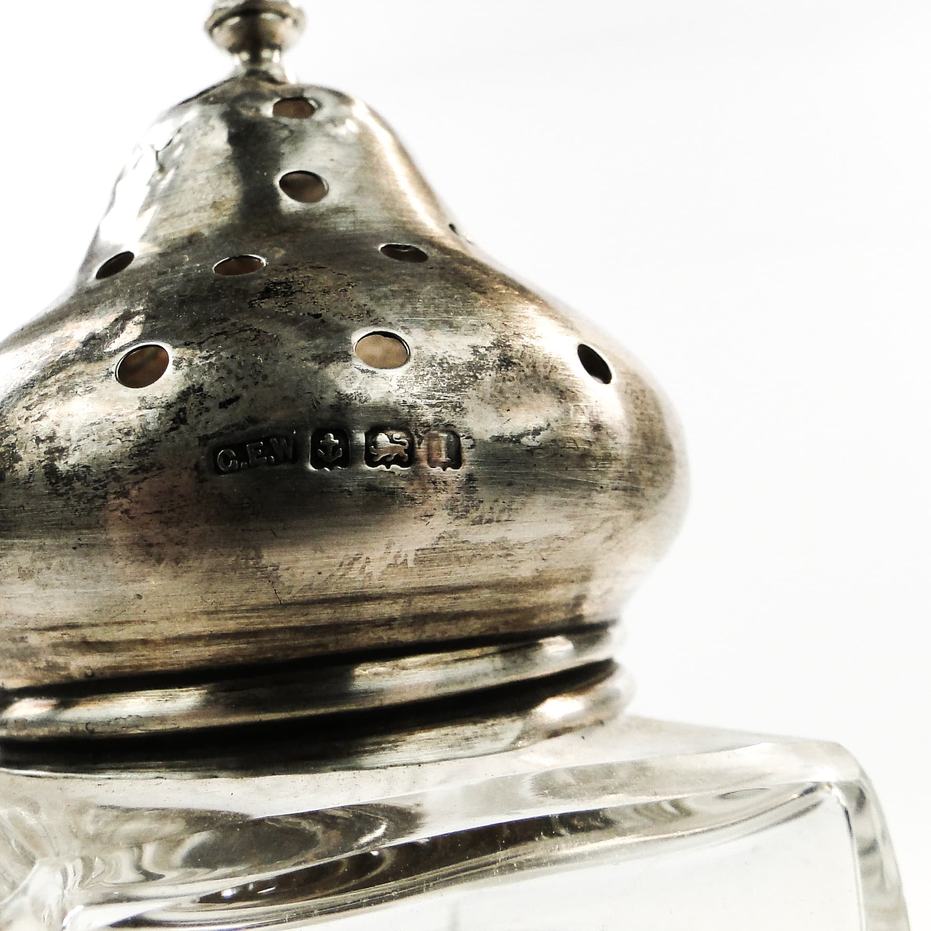 Cukiernica art déco, kryształ, srebro, Wielka Brytania, początek XX w. - 101679