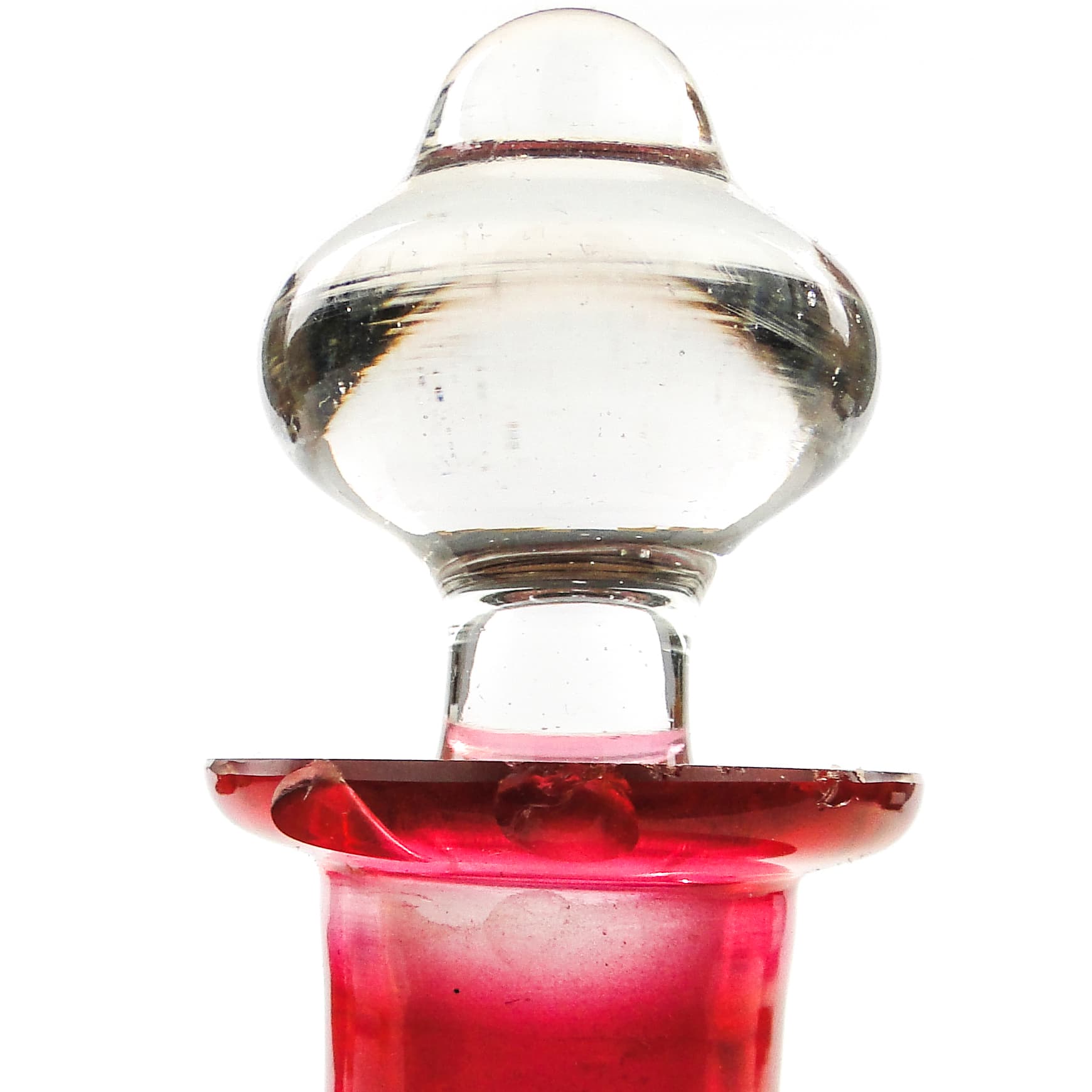 Karafka, Art Nouveau, szkło, Francja, początek XX w. - 101761