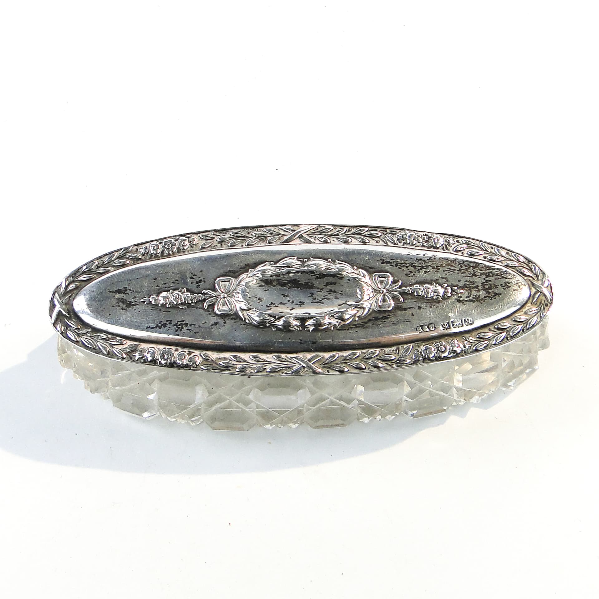Toothpick holder, Art Nouveau, silver, crystal, United Kingdom, 19th c. - 101788