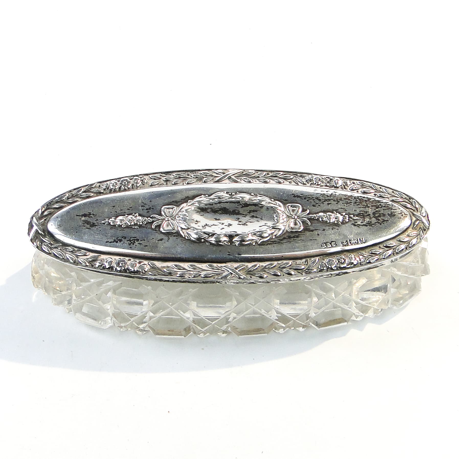 Toothpick holder, Art Nouveau, silver, crystal, United Kingdom, 19th c. - 101787