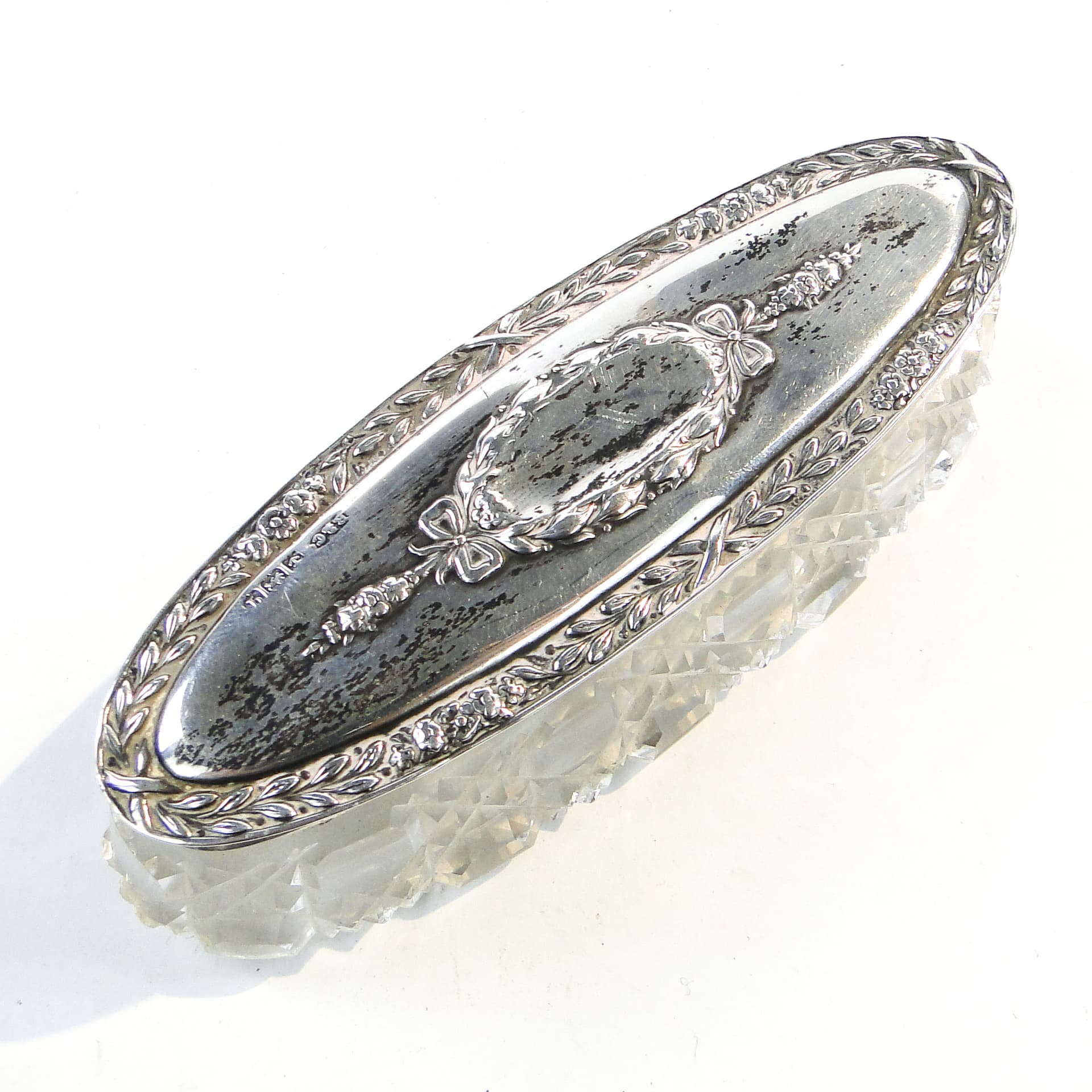 Toothpick holder, Art Nouveau, silver, crystal, United Kingdom, 19th c. - 101793