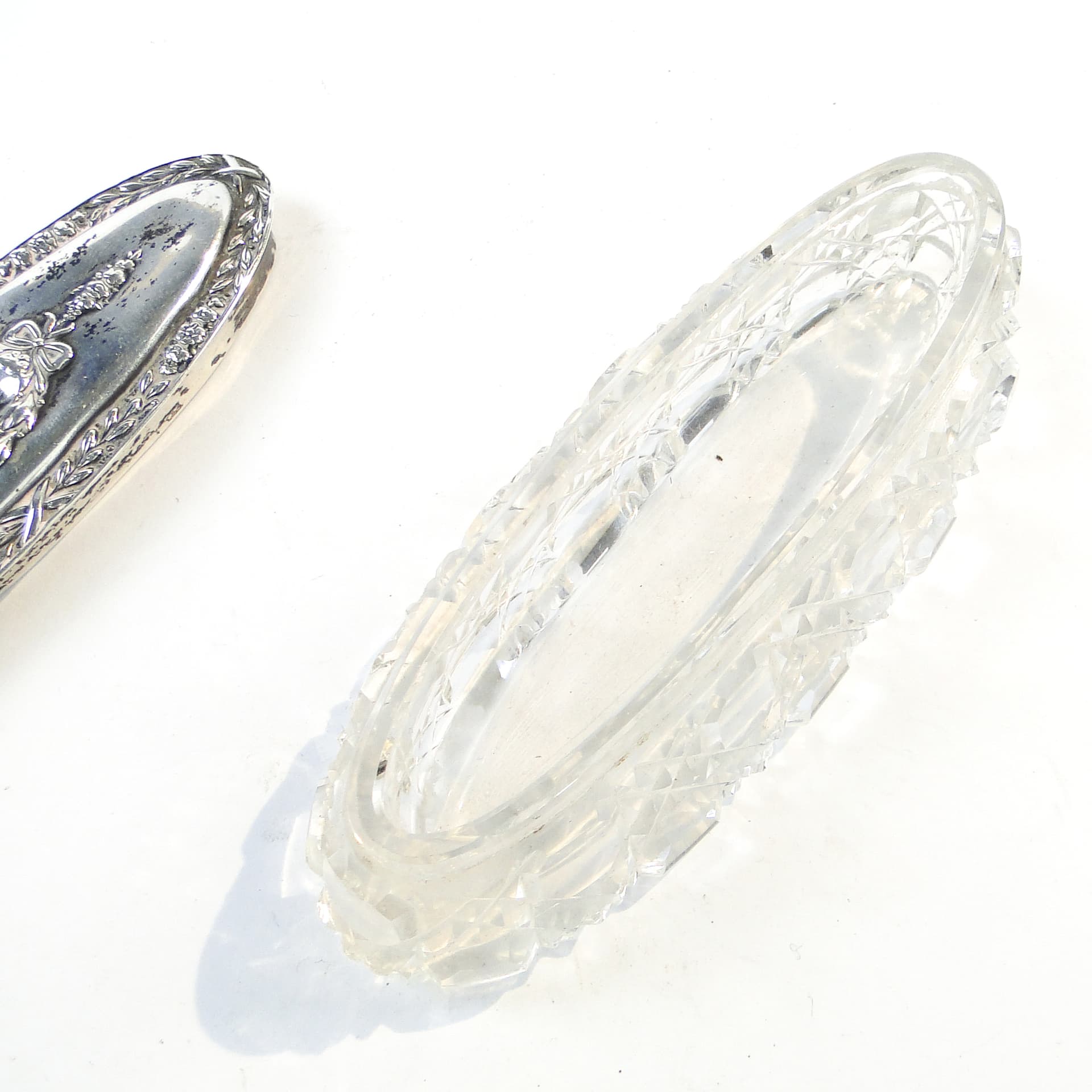 Toothpick holder, Art Nouveau, silver, crystal, United Kingdom, 19th c. - 101794