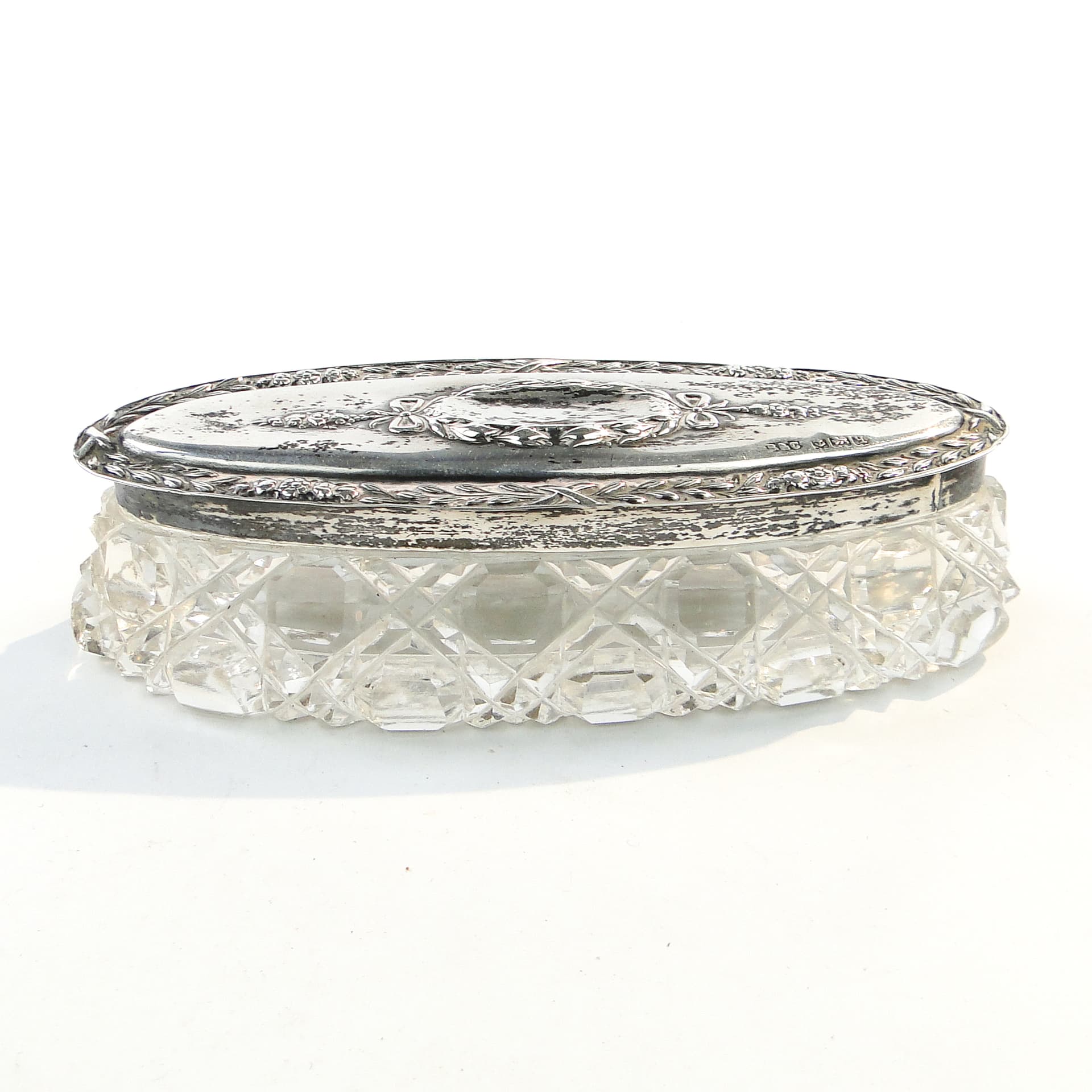 Toothpick holder, Art Nouveau, silver, crystal, United Kingdom, 19th c. - 101786